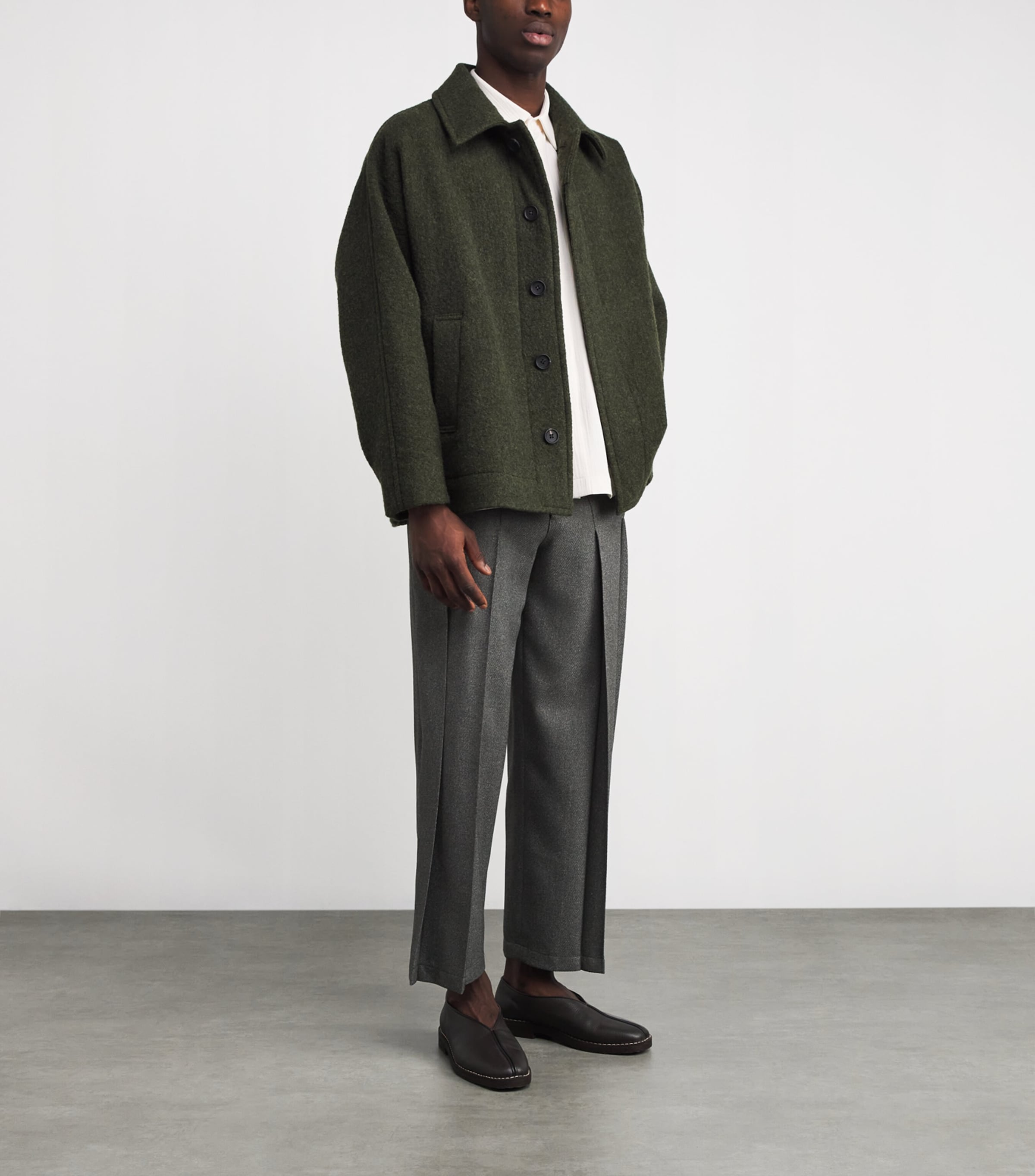 Fuller Wool Jacket 63-DARK GREEN Image 2