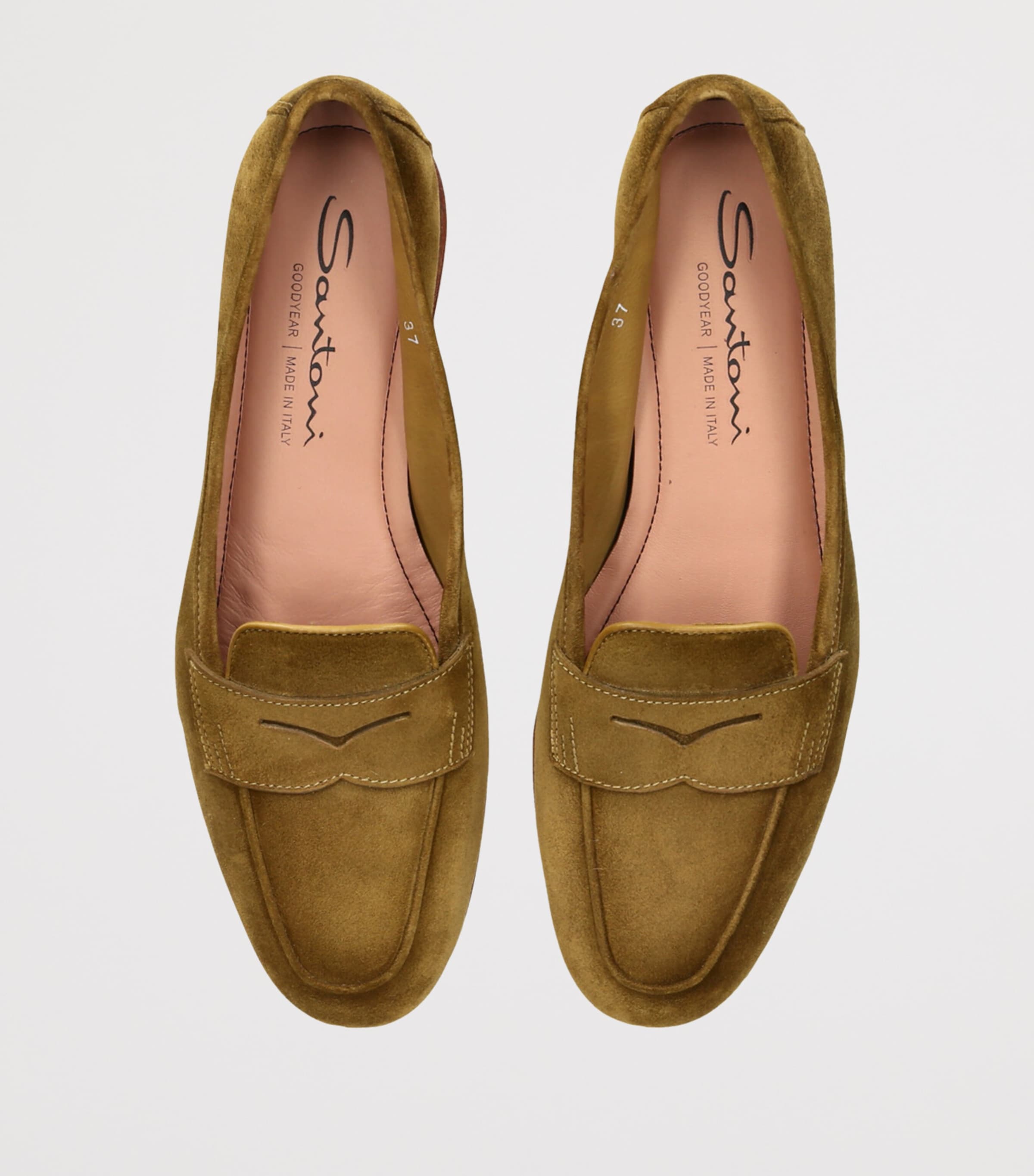 Suede Carla Loafers KHAKI Image 4