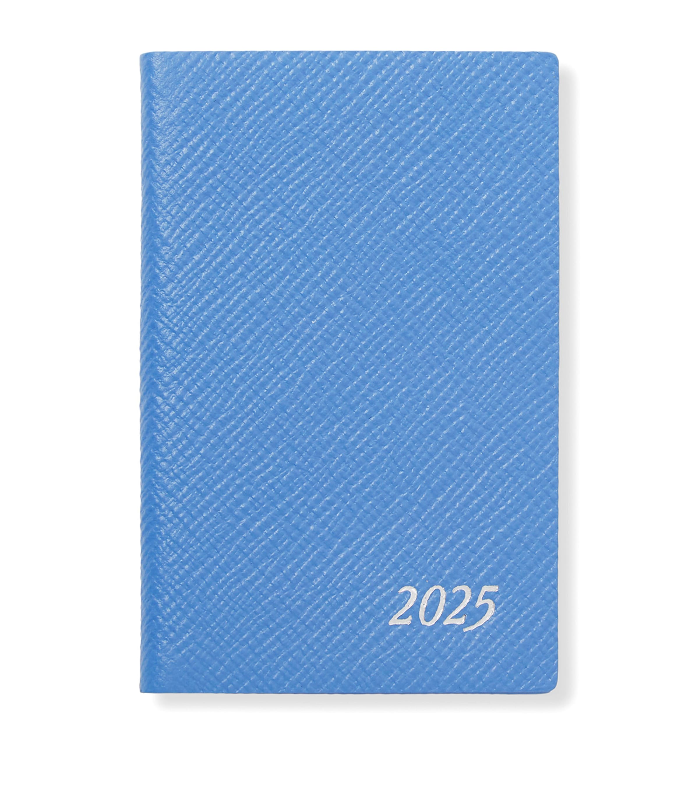 Shop Smythson Panama Leather Wafer Diary In Blue