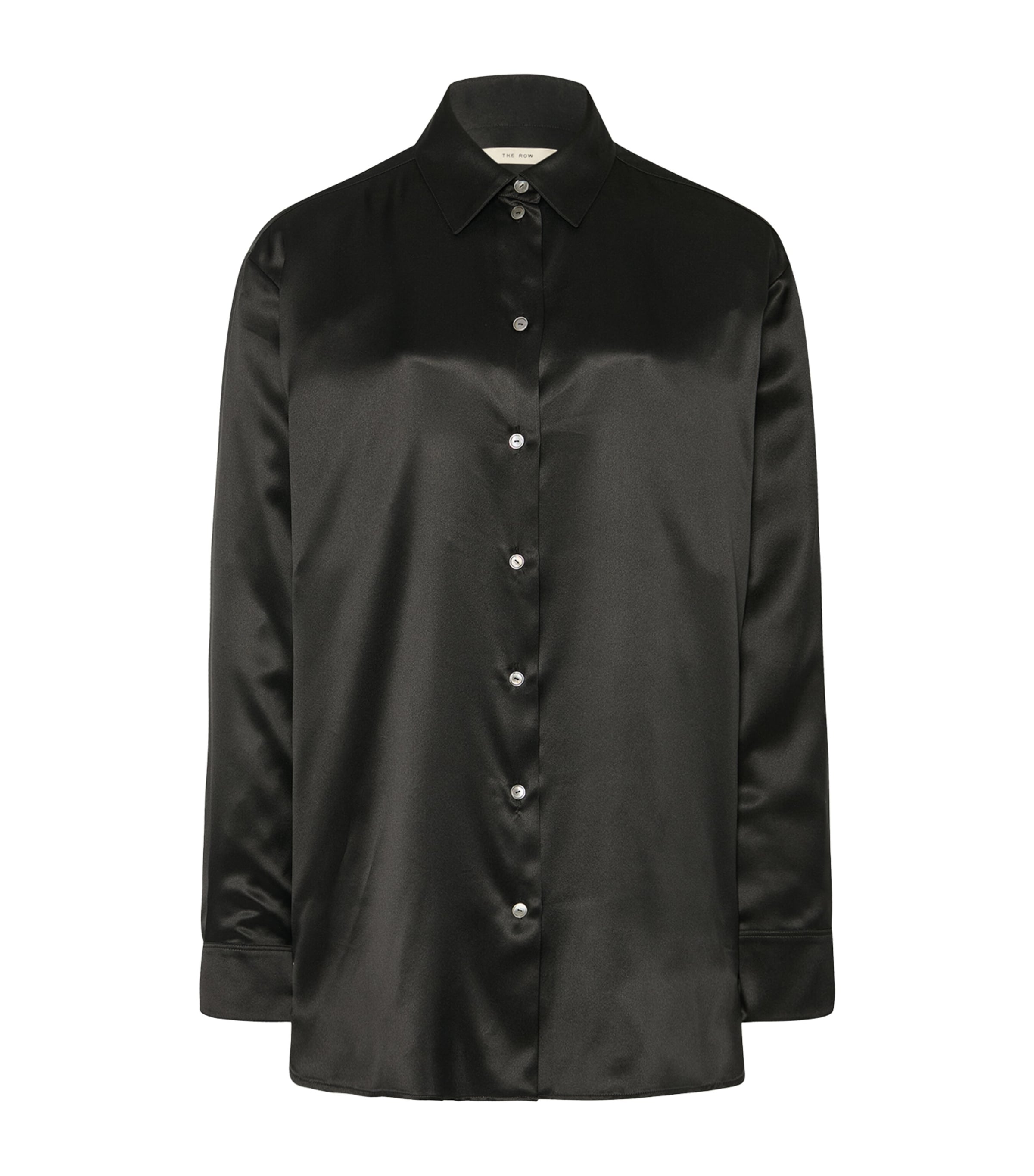 The Row Sisilia Silk Shirt In Black