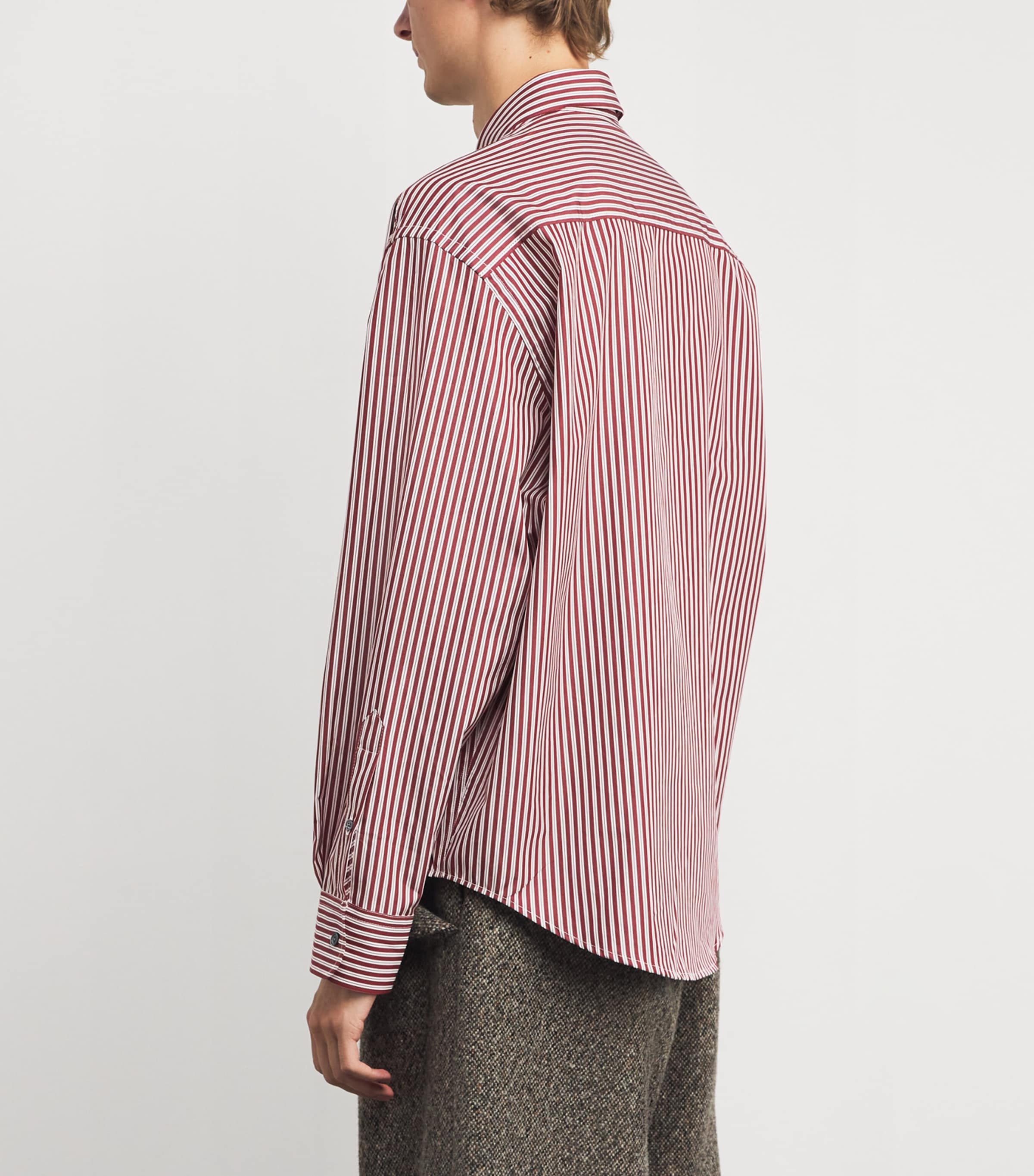 Stripe Ami de Coeur Shirt 693 - CERISE/BLANC/NOIR Image 4