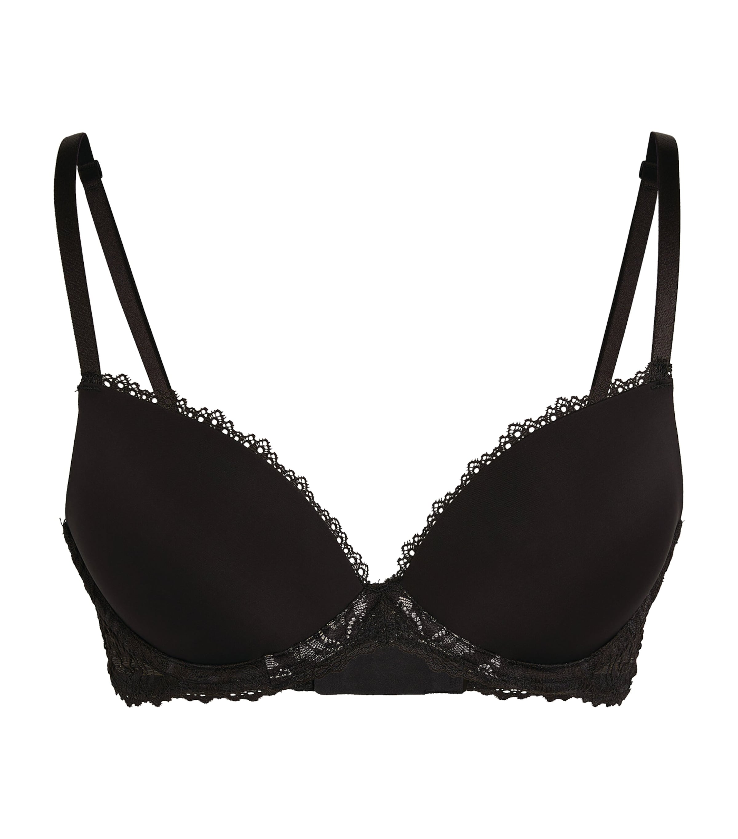 Calvin Klein Seductive Comfort Push-up Bra In Black