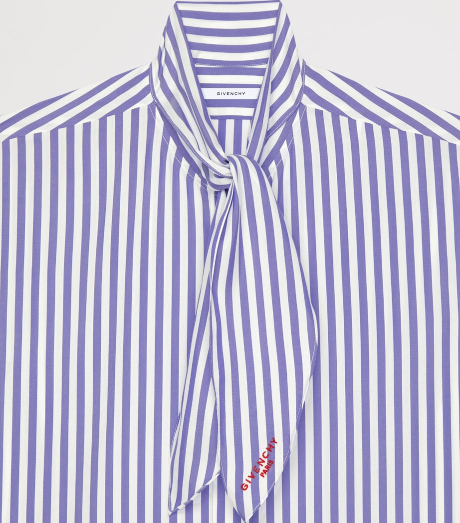 Givenchy Womens Silk Tie-Neck Shirt Image 4