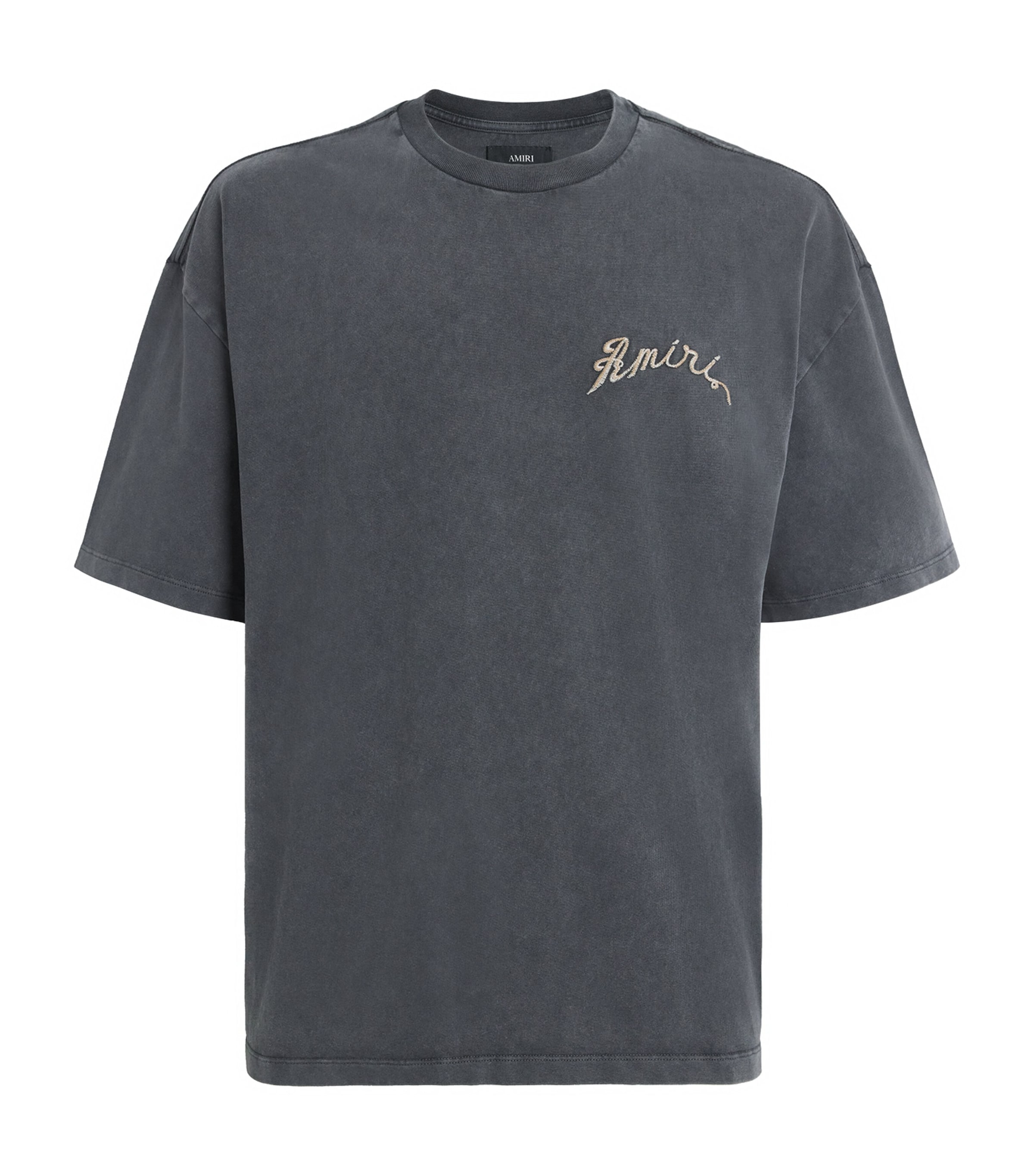 Amiri Mens Black Dragon Oversized Cotton-jersey T-shirt Xxl In Gray