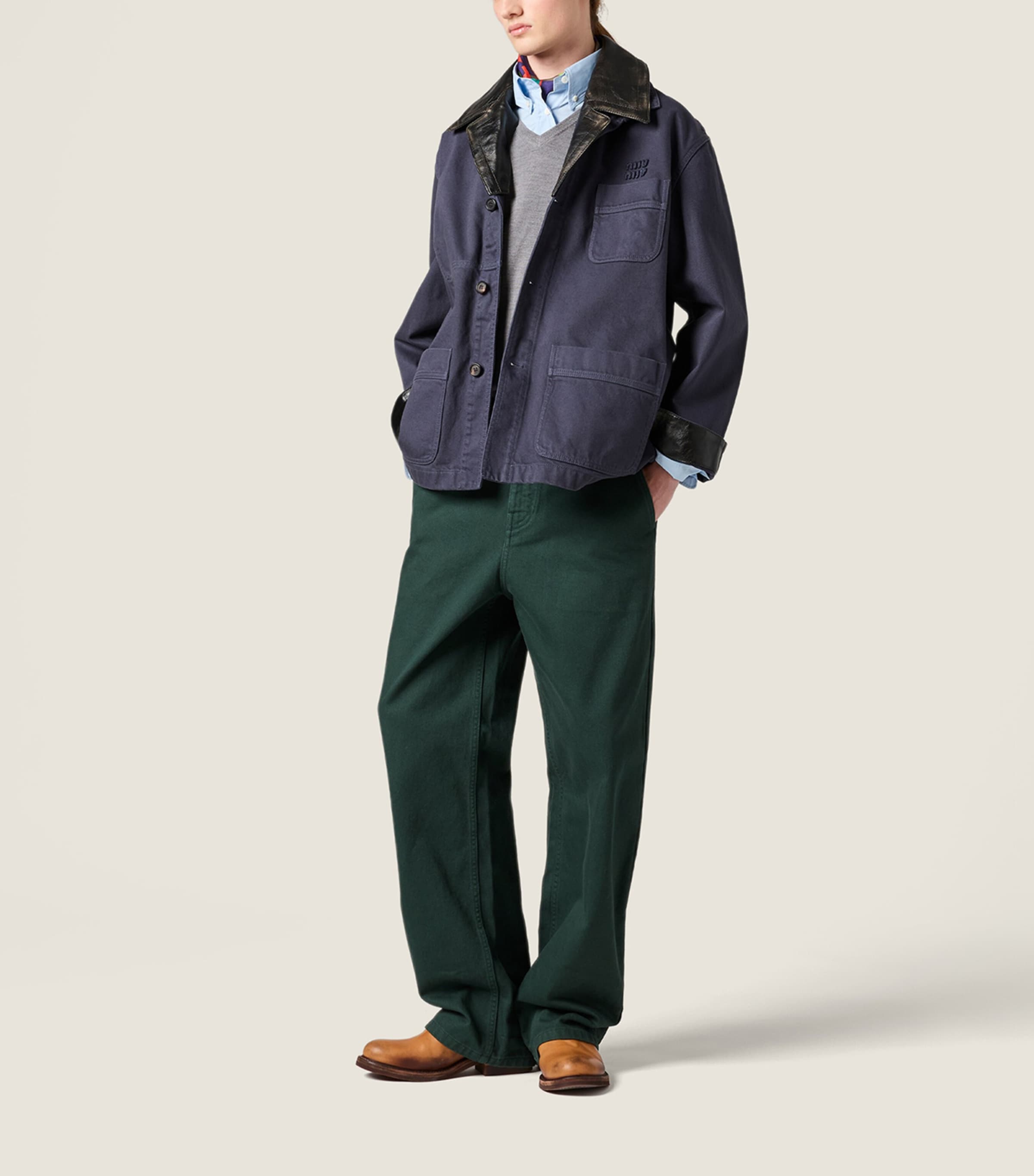 Miu Miu Womens Cotton Chore Jacket Image 2
