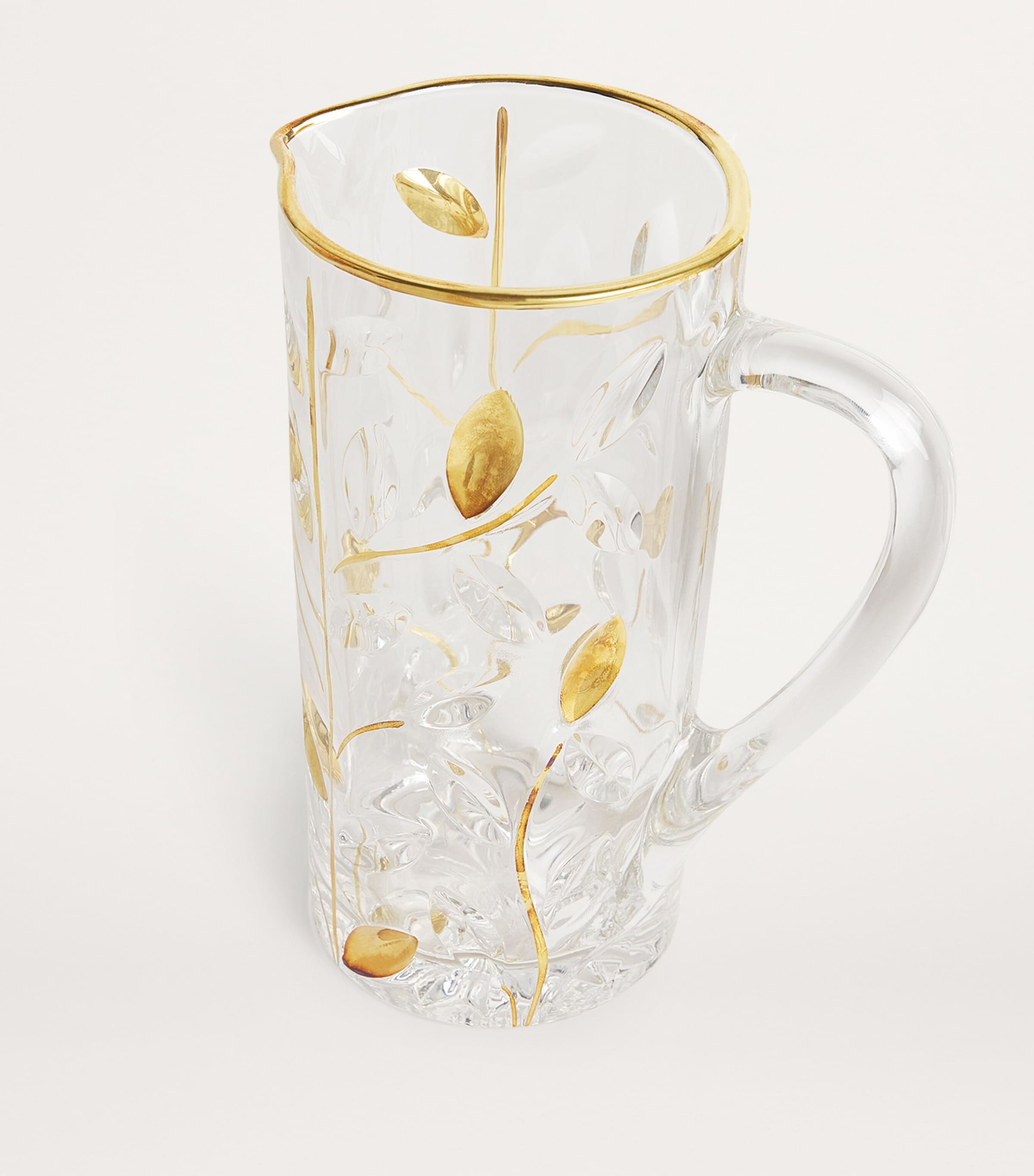 Les-Ottomans Crystal Jug Gold Image 3