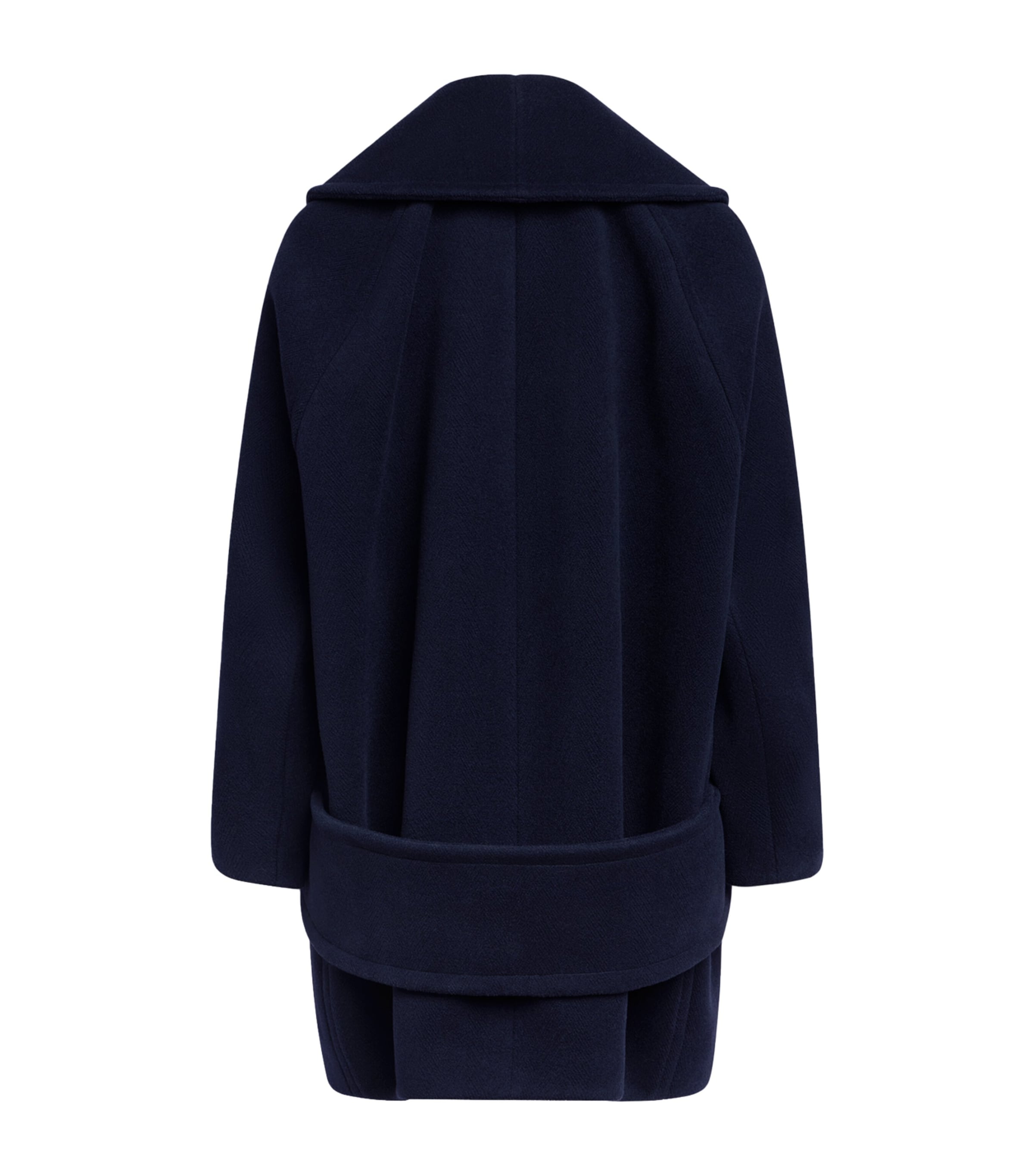 Alaïa Womens Wool Caban Coat Minuit Image 2