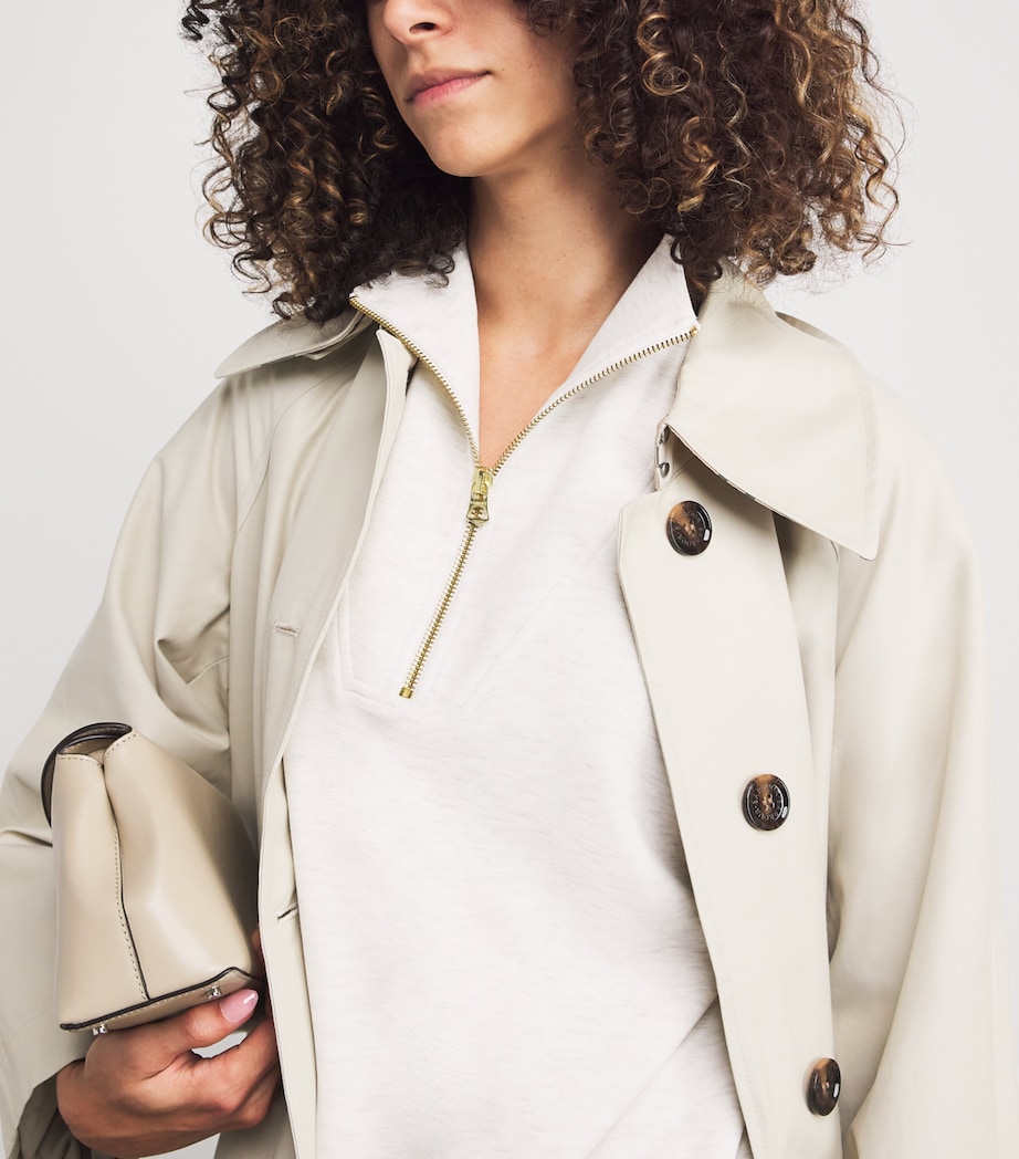 DoubleSoft Hawley Half-Zip Sweatshirt IVORY MARL Image 6