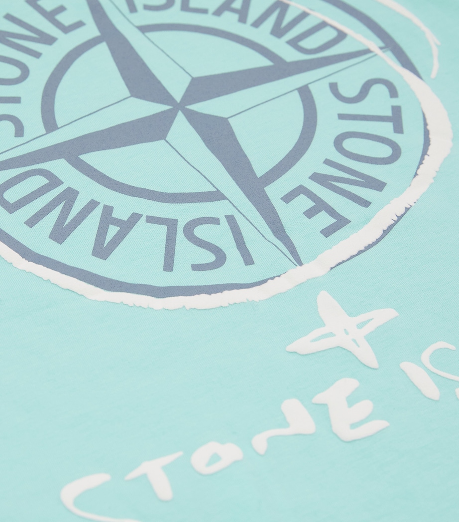 Stone Island Junior Cotton Logo T-Shirt (4-14 Years) Image 3