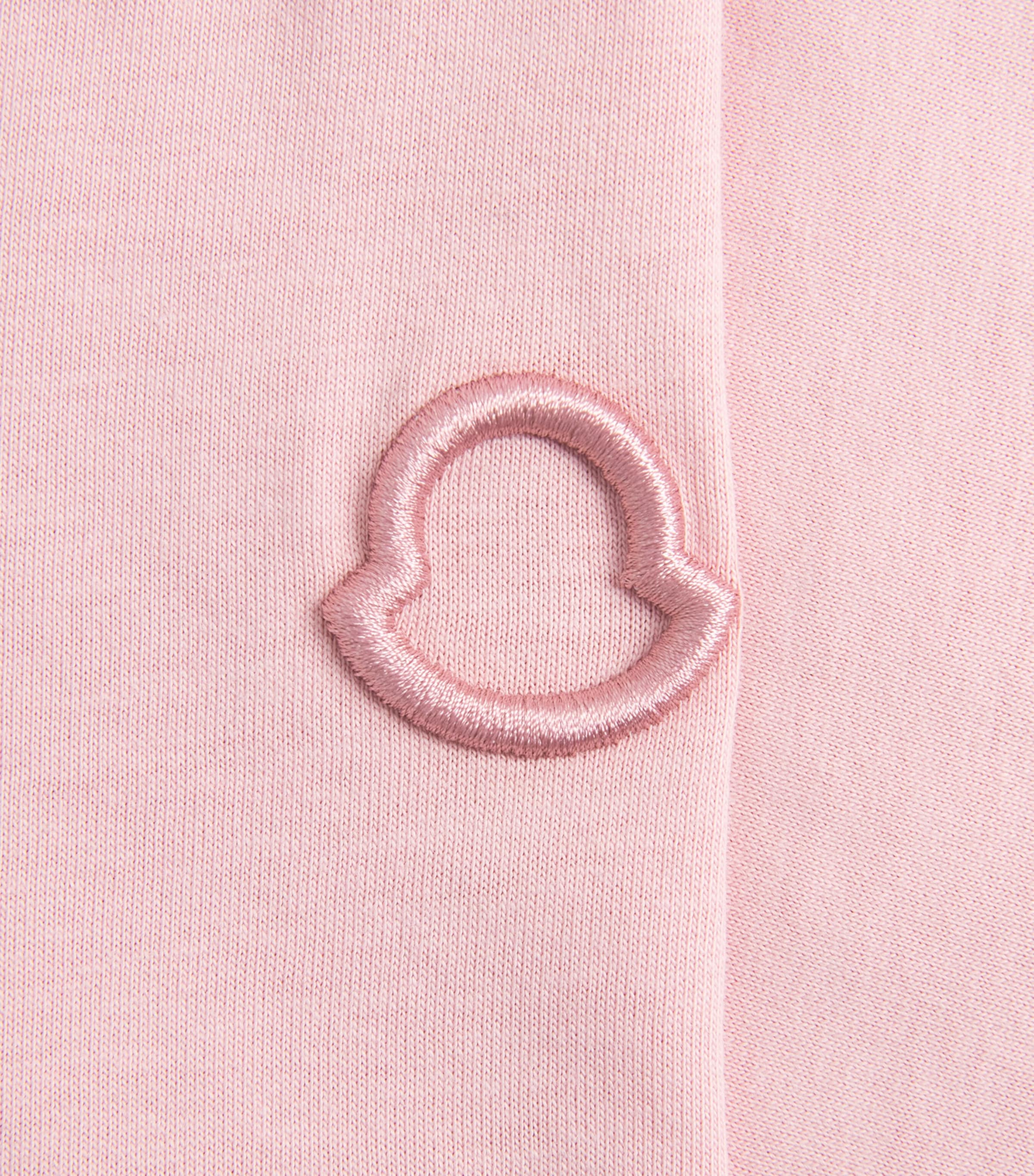 Moncler Womens Cotton Logo Embroidered T-Shirt Image 6