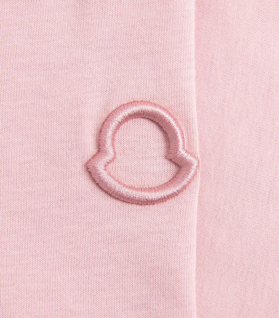 Moncler Womens Cotton Logo Embroidered T-Shirt Image 6