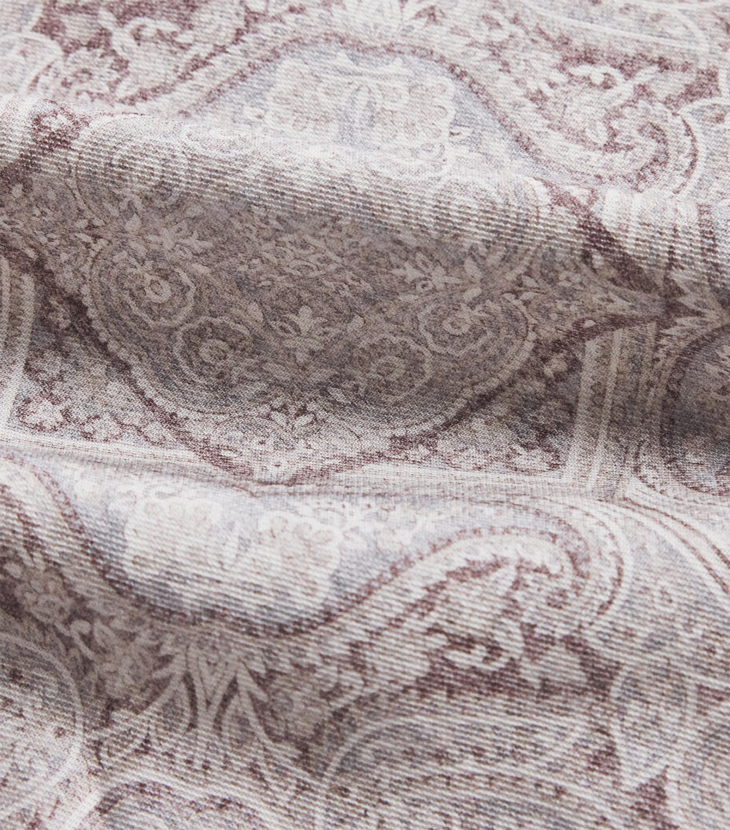 Cotton-Wool Printed Pocket Square MIRTILLO E SABBIA Image 4