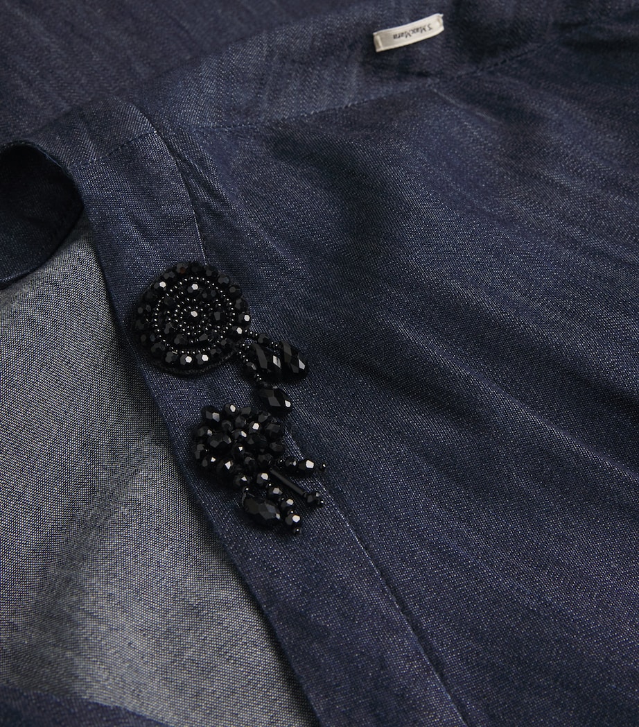 Denim Embellished Maxi Dress MIDNIGHTBLUE Image 5