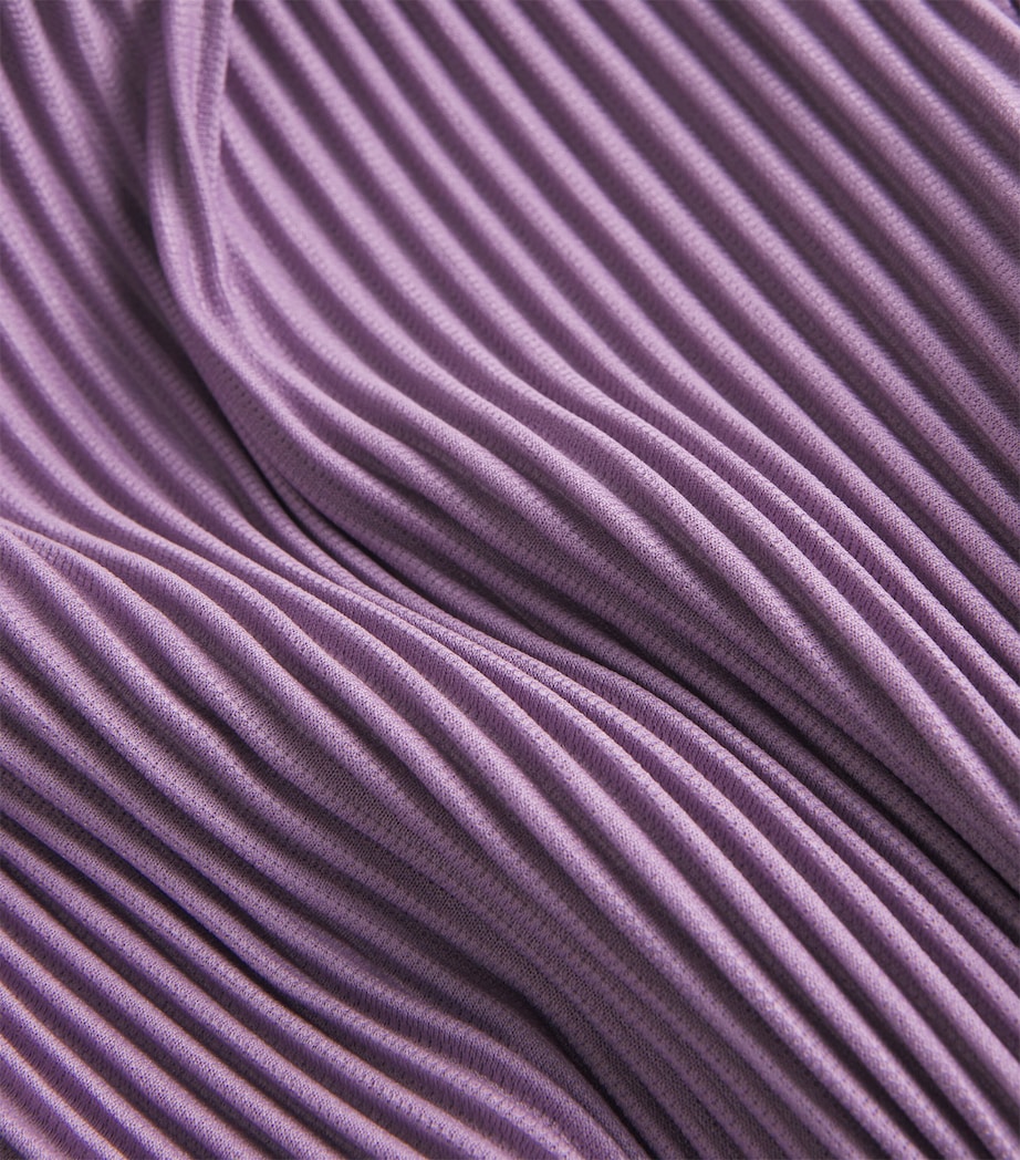 Pleated Straight Trousers 82-VIOLA PURPLE Image 5