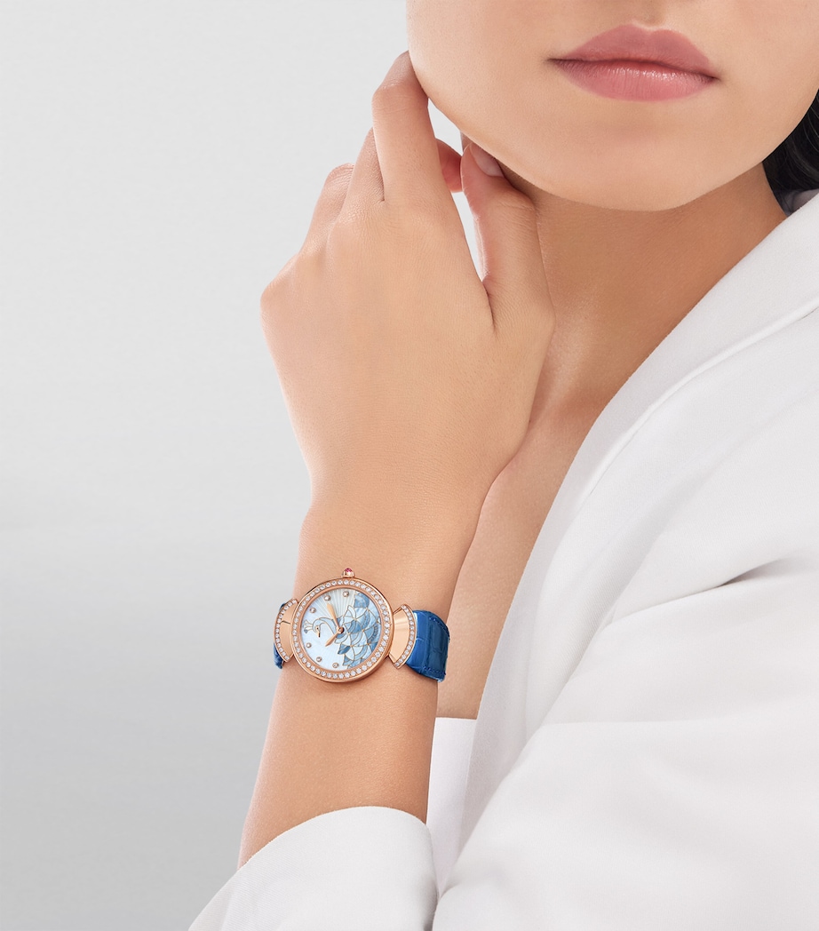 Rose Gold and Diamond Divas' Dream Watch 33mm MOTHER OF PEARL Image 4