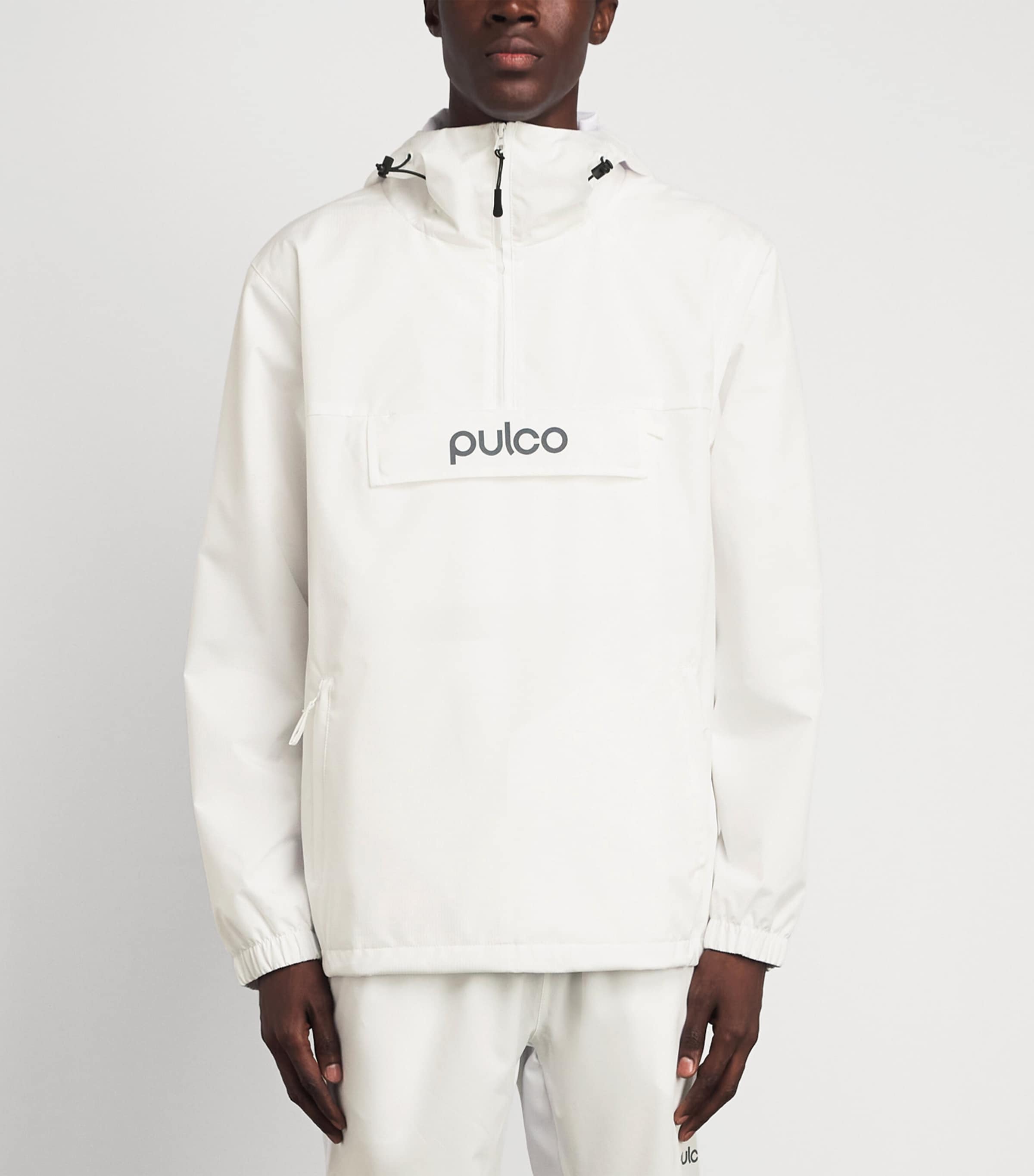 Pulco Studios Mens Water-Resistant Coaches Jacket White Image 4