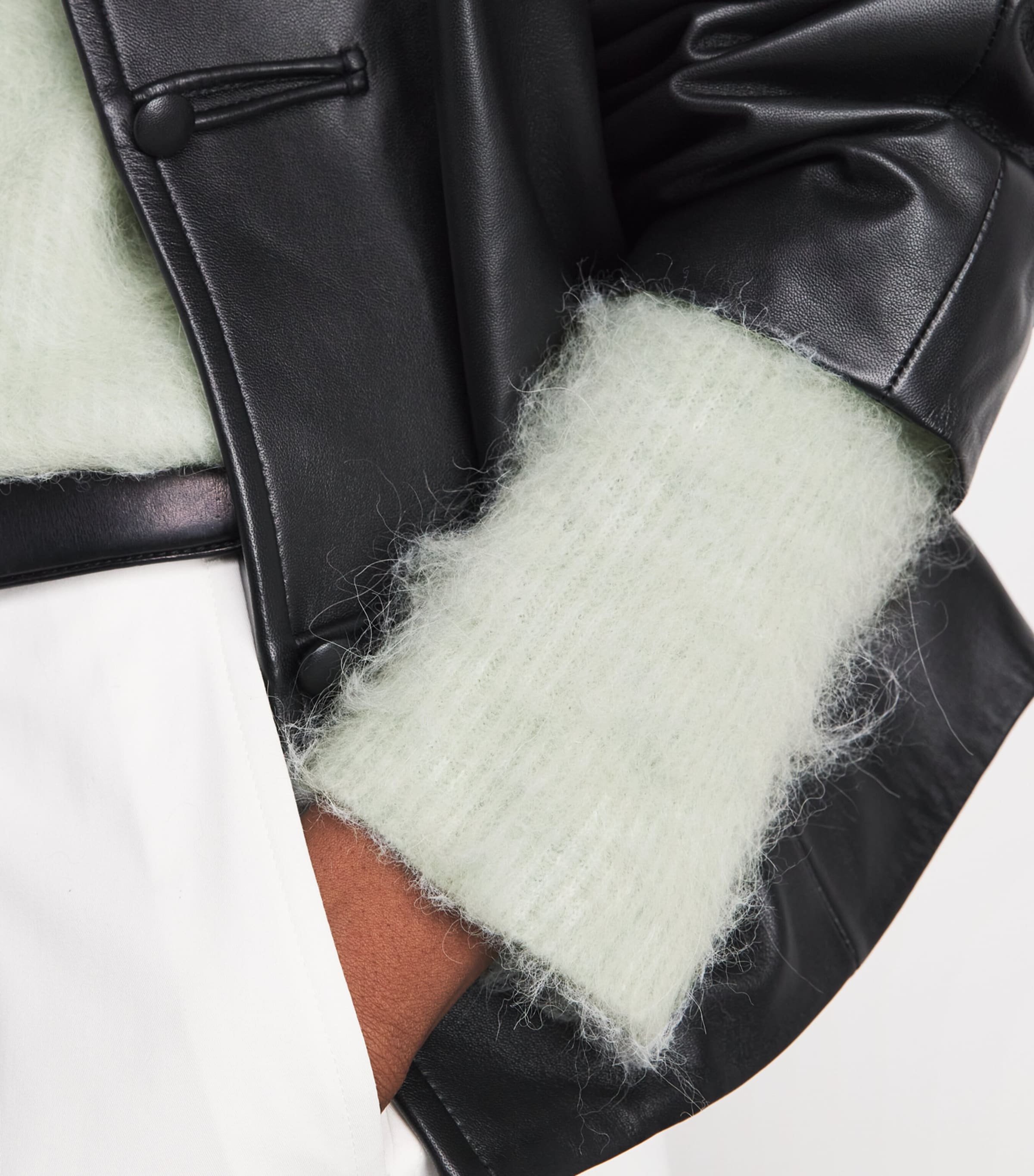 Vince Womens Brushed Sweater Frosted Jade Image 3