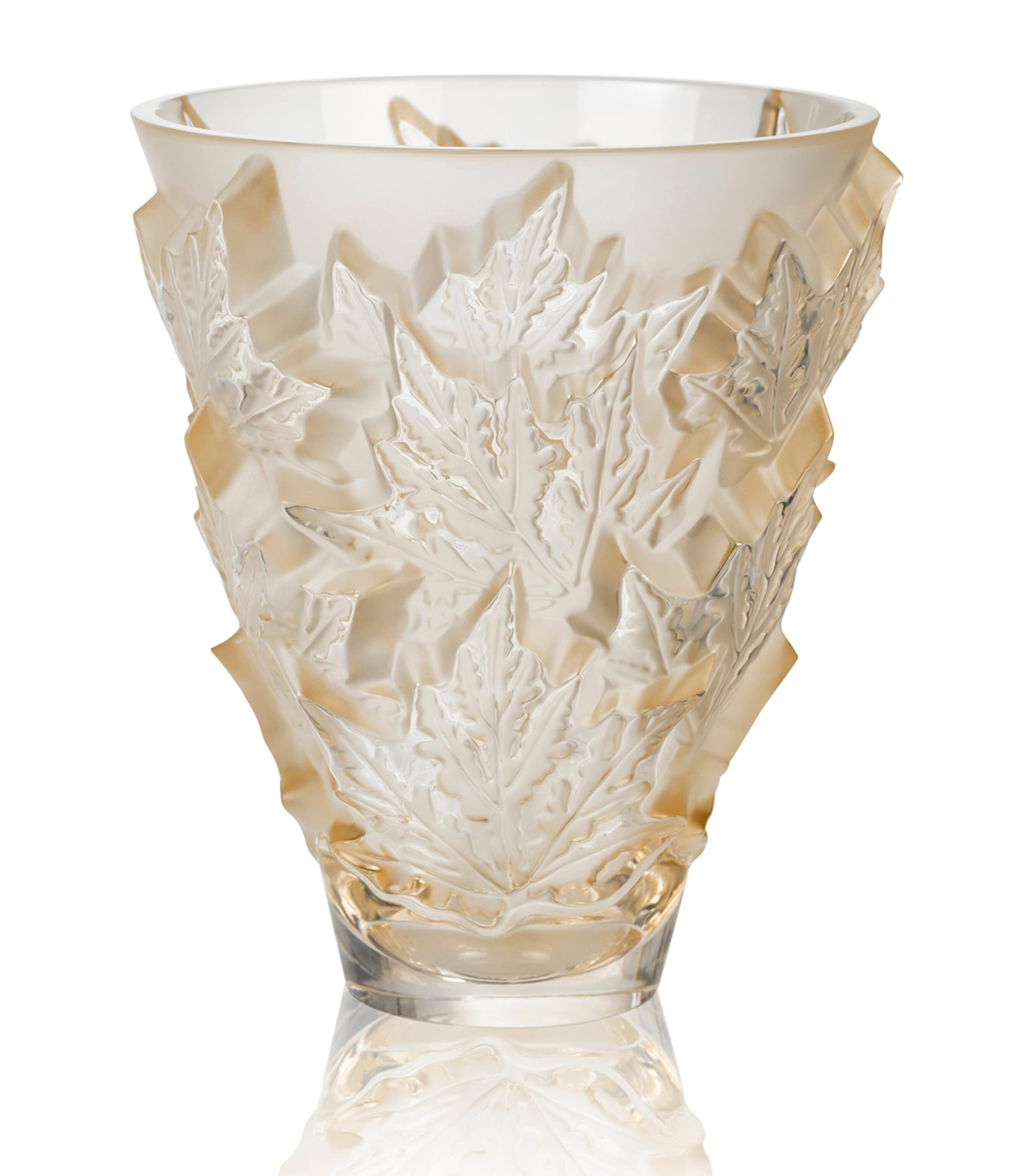 Shop Lalique Small Champs-élysées Vase In Gold