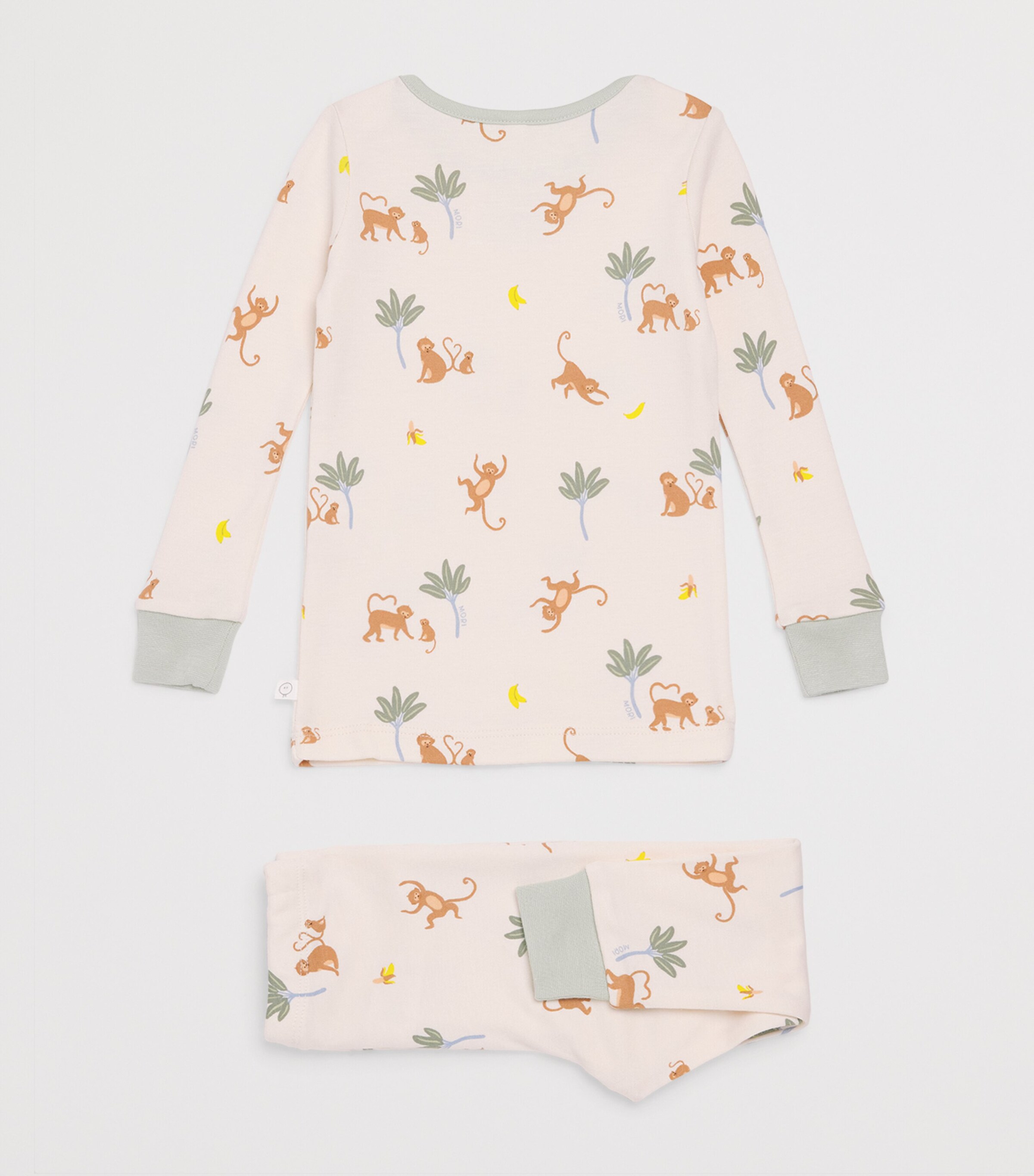 Monkey Print Pyjama Set (1-3 Years) MONKEY PRINT Image 2