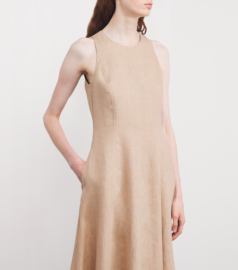 Linen Midi Dress SABBIA Image 4
