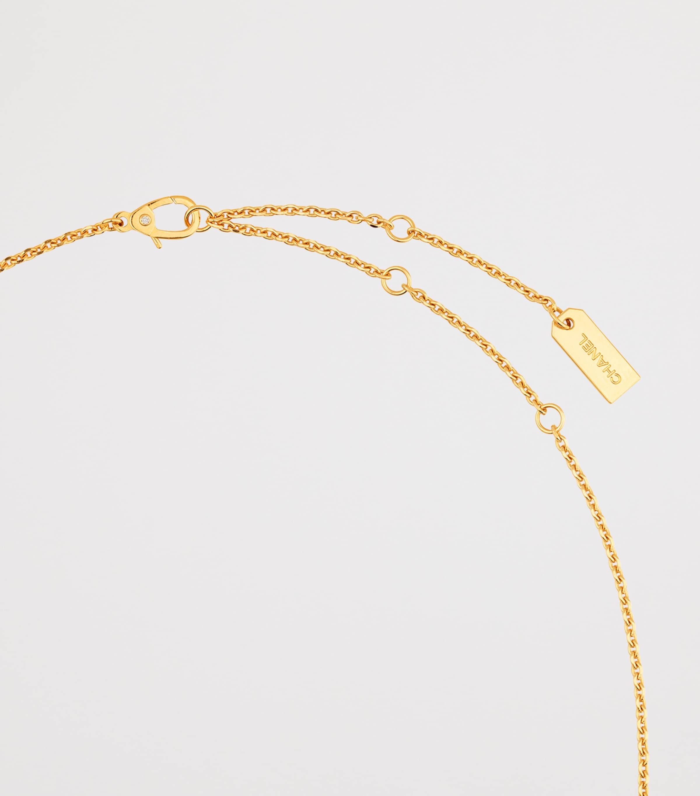 Yellow Gold and Diamond Eternal N°5 Necklace YELLOW Image 4