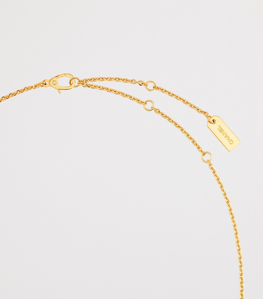 Yellow Gold and Diamond Eternal N°5 Necklace YELLOW Image 4