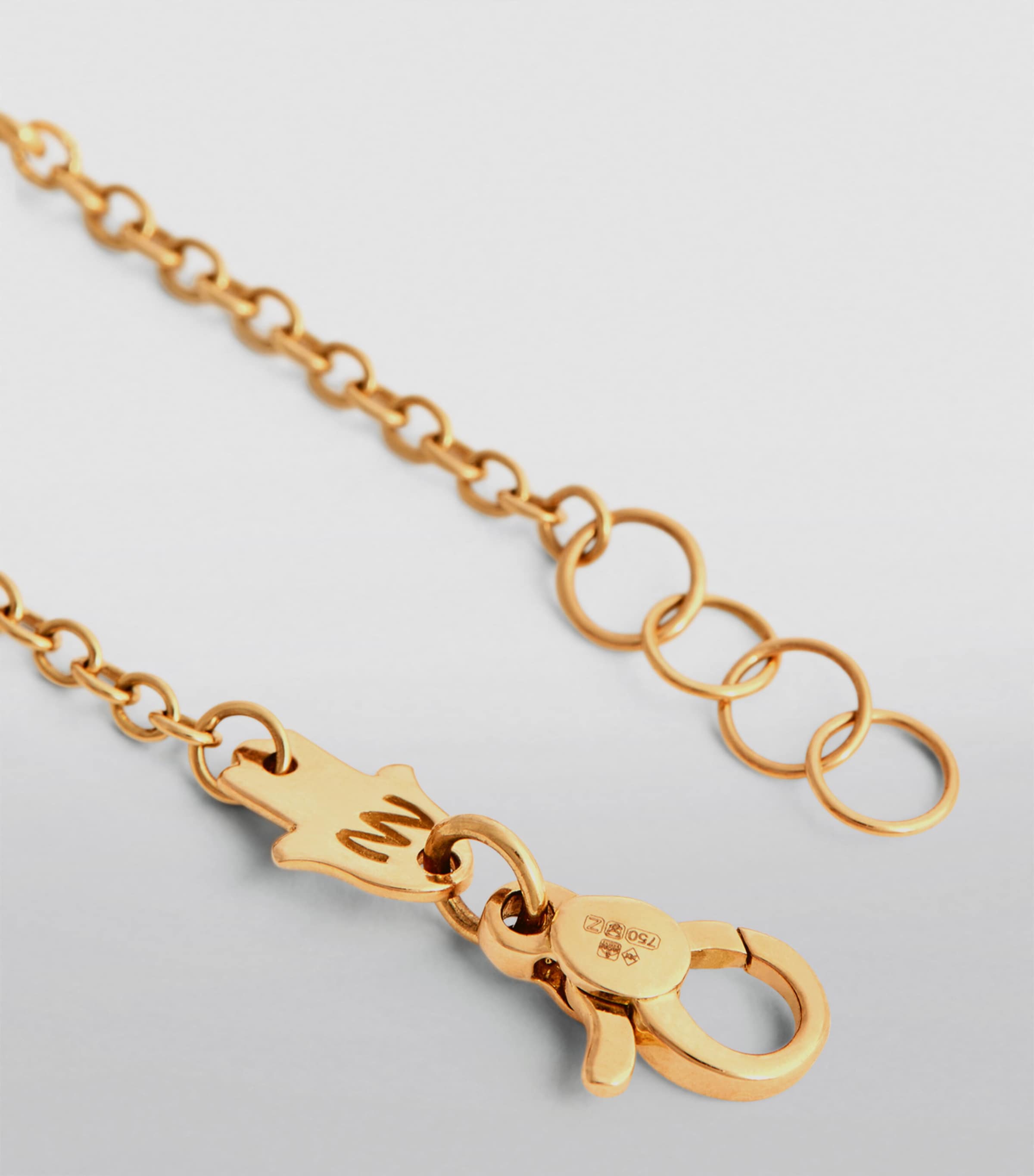 Netali Nissim Yellow Gold, Turquoise and Diamond Three Eye Bracelet Yellow Gold Image 3