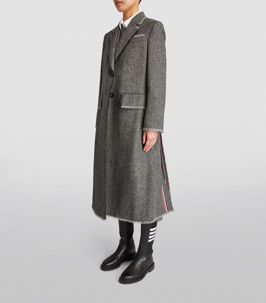 Wide-Lapel Overcoat MED GREY Image 3