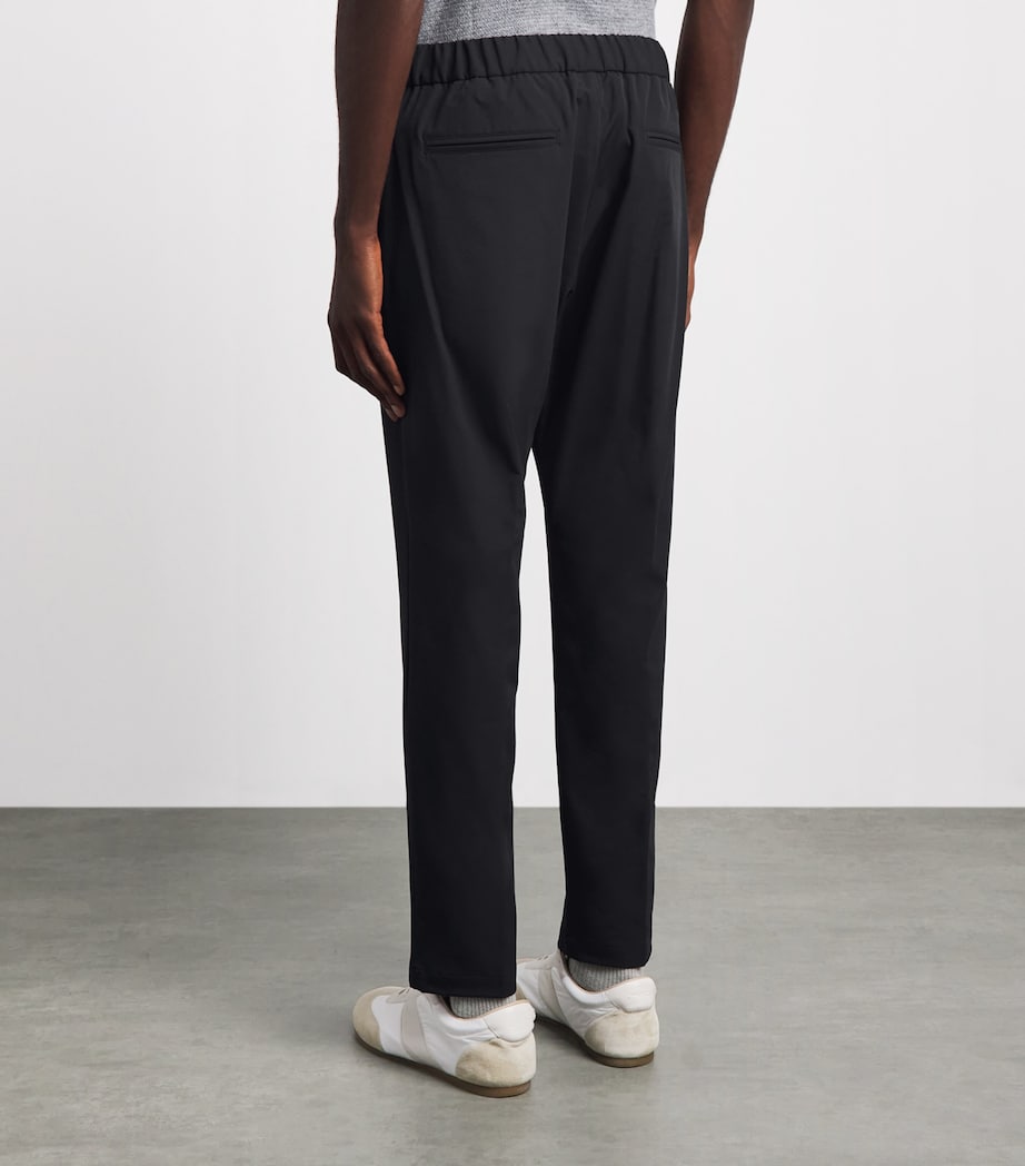 Herno Mens Stretch Technical Drawstring Trousers Nero Image 5