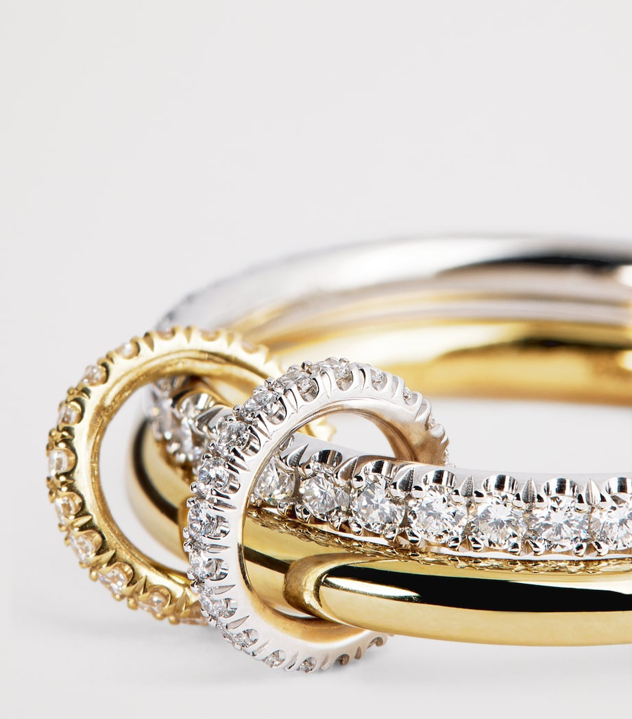 Yellow Gold, White Gold and Diamond Ceres Ring YELLOW GOLD Image 4