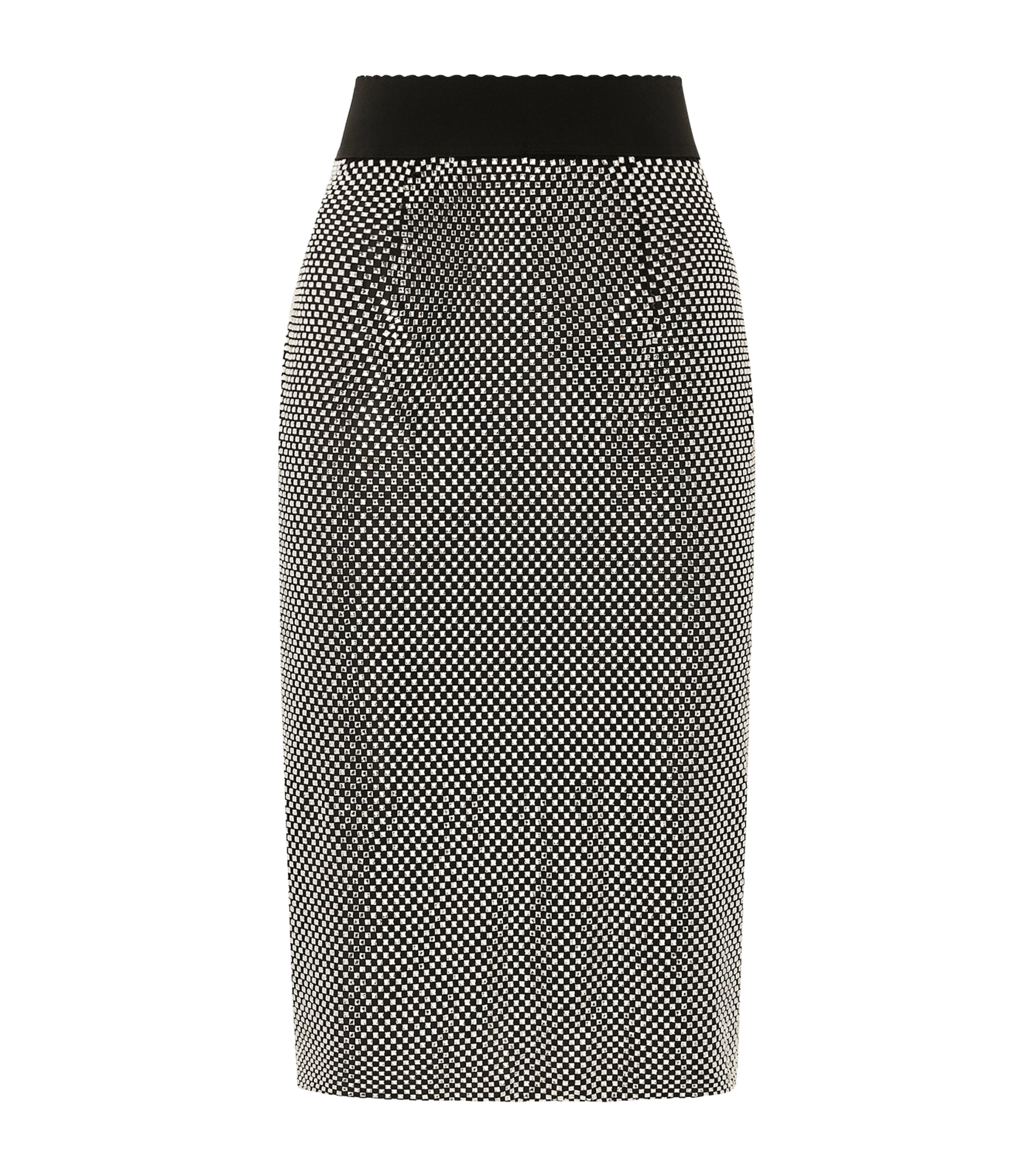 Dolce & Gabbana Crystal Mesh Midi Skirt