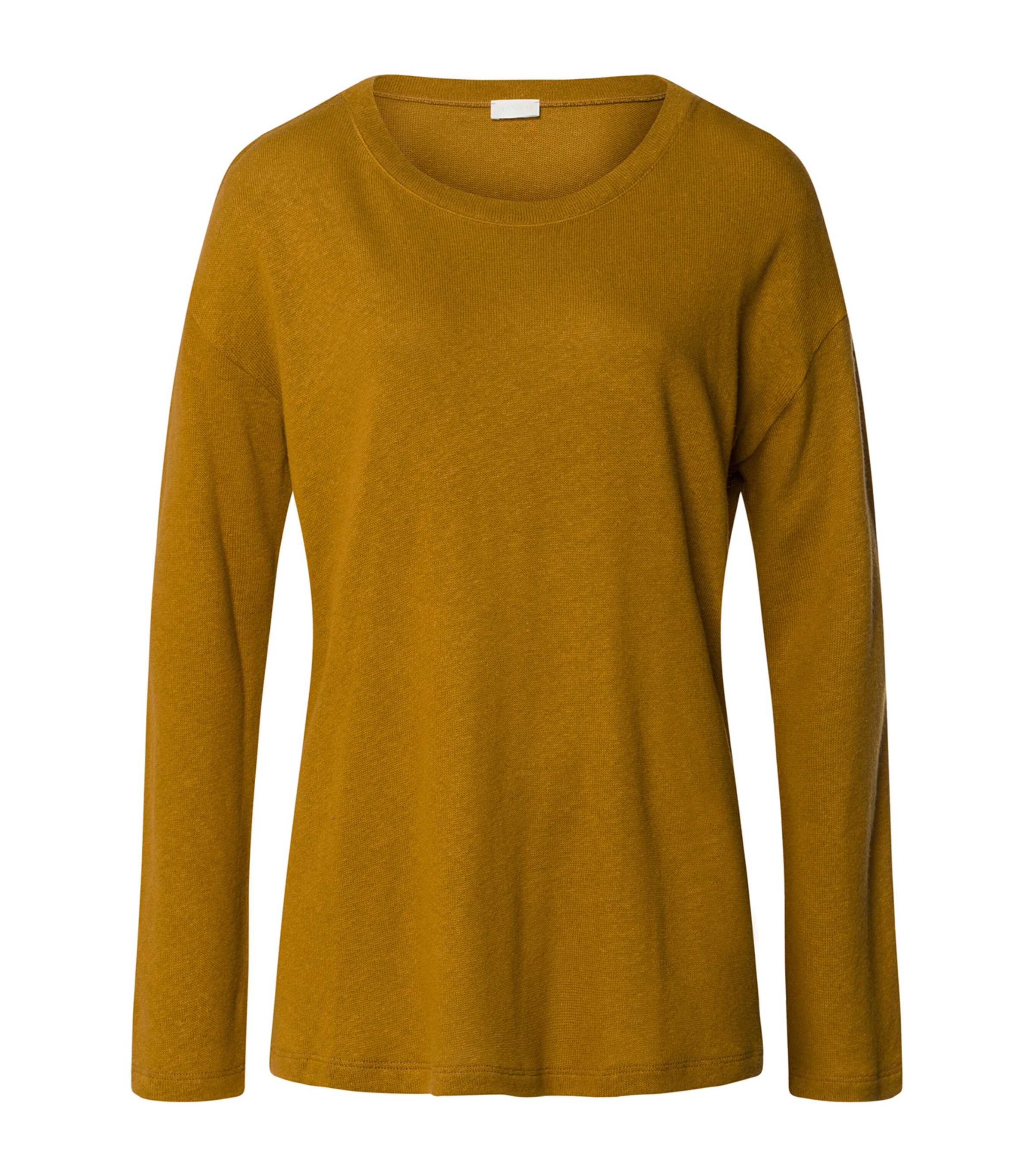 Shop Hanro Linen-cotton Summer Knits T-shirt In Brown