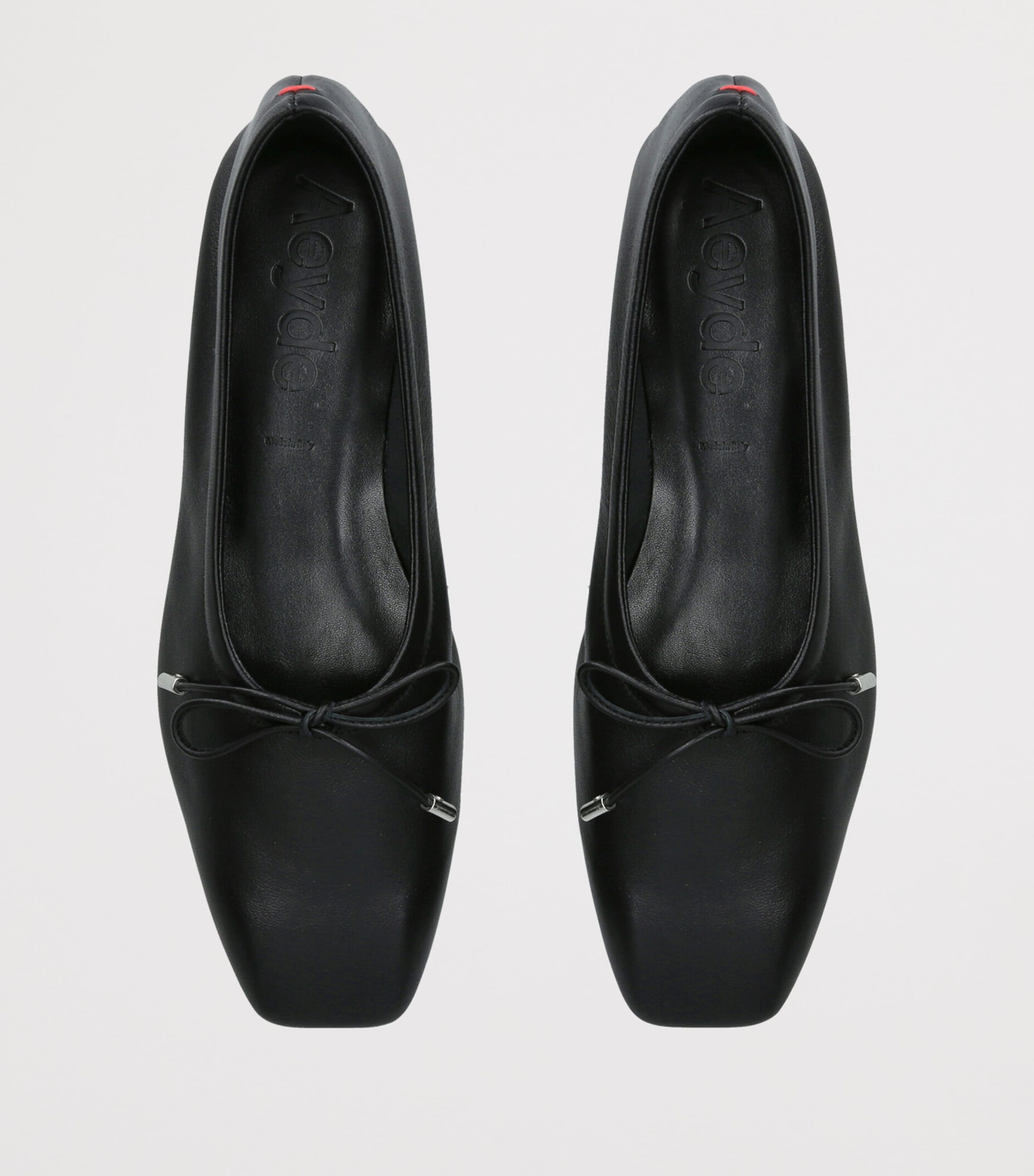 aeyde Leather Nomi Ballet Flats Black Image 4