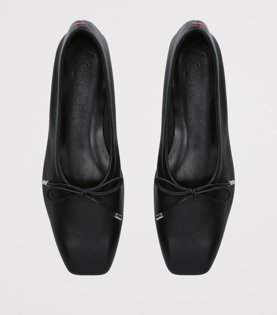 aeyde Leather Nomi Ballet Flats Black Image 4