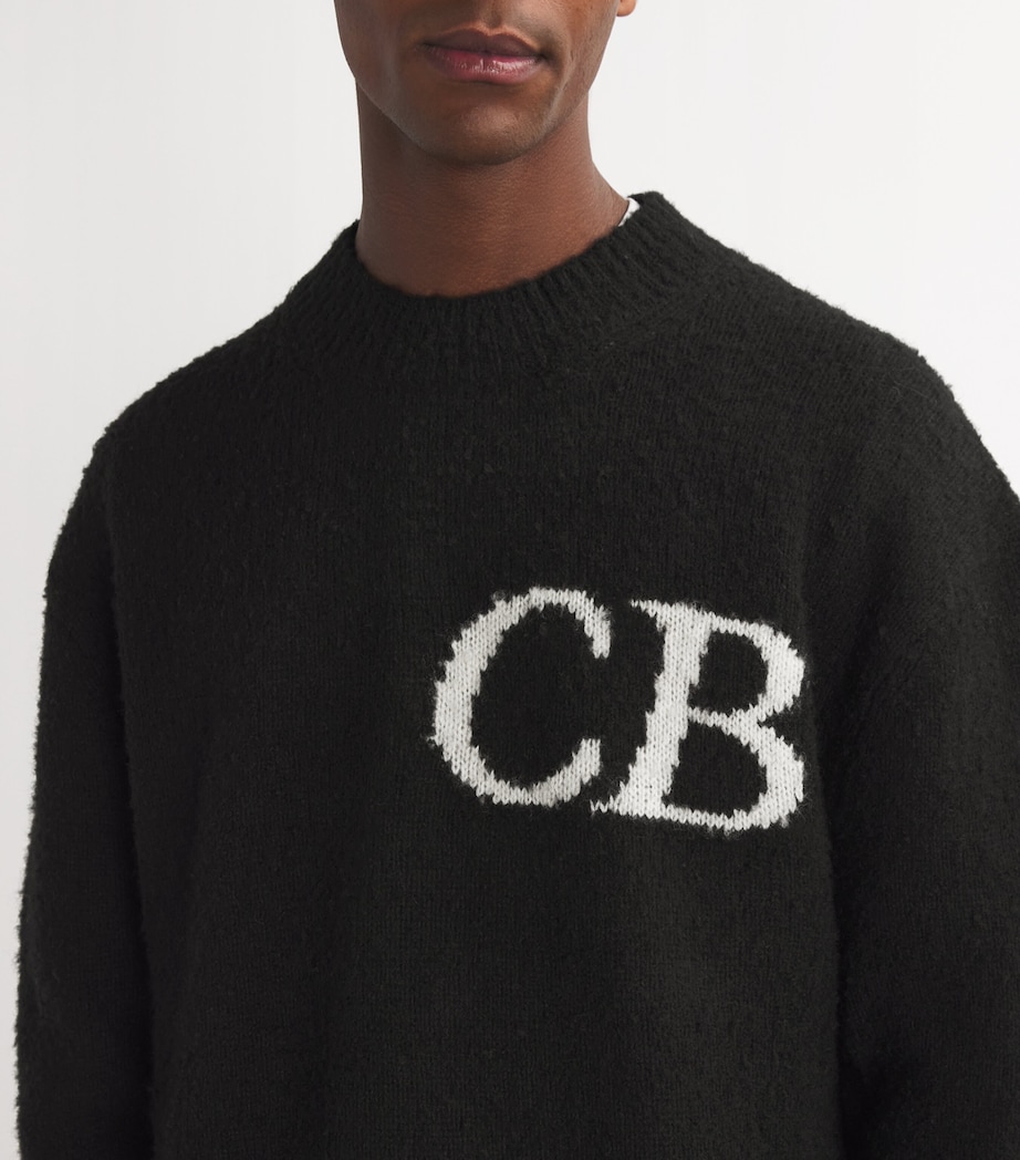 Wool-Blend Logo Sweater BLACK 000 Image 6