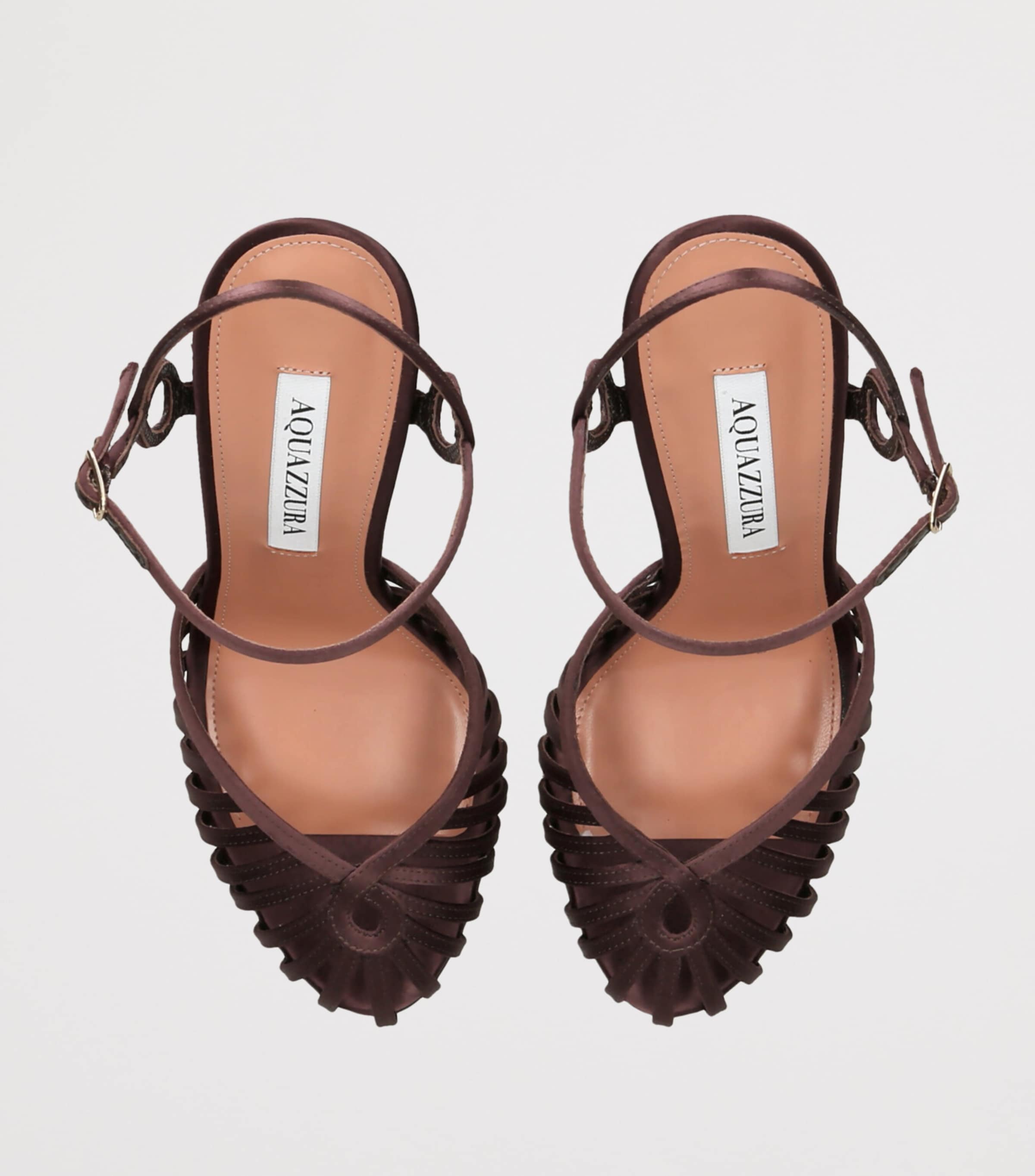 Satin Sweet Surrender Pumps 105 DARK BROWN Image 4