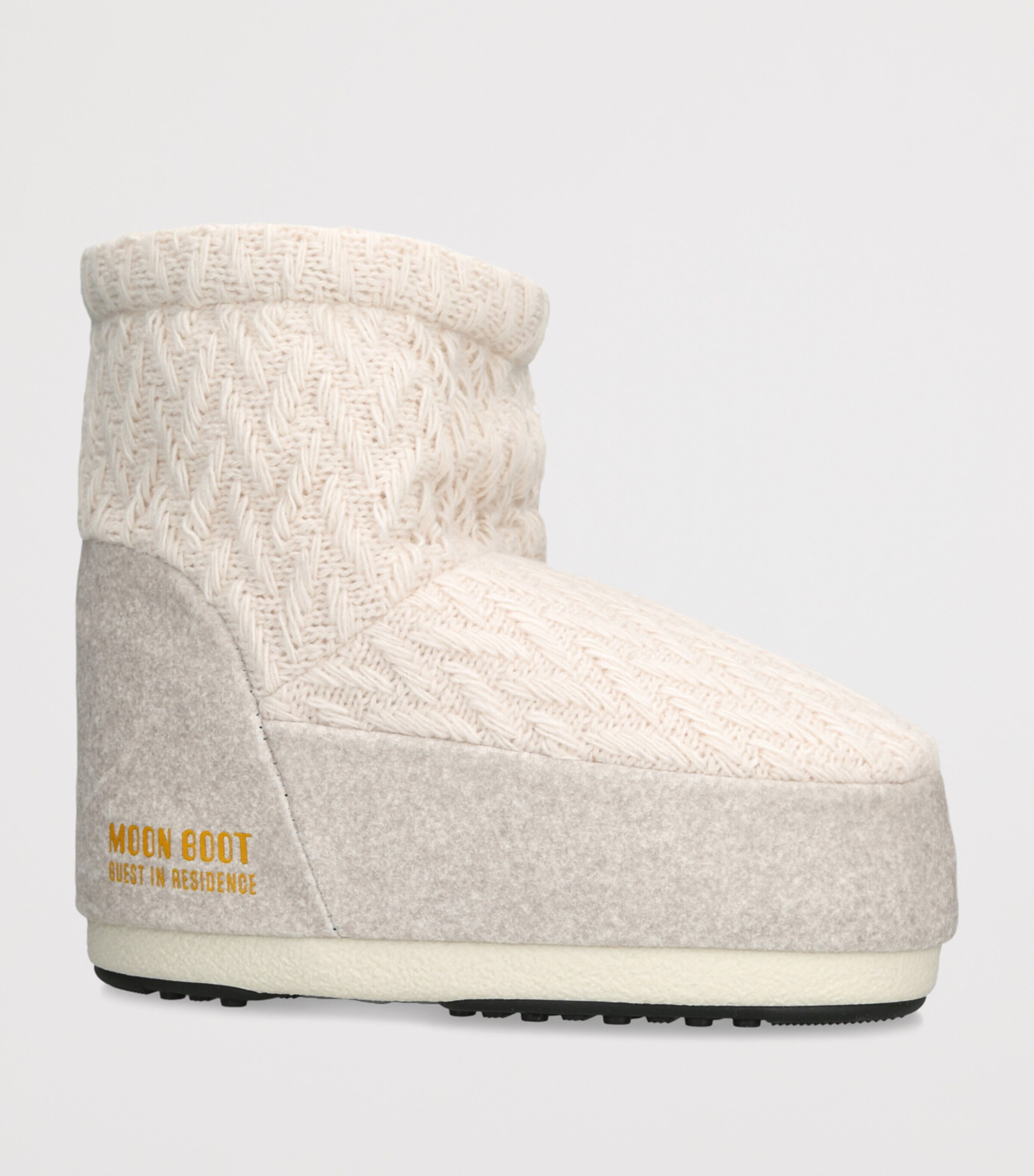 x Guest In Residence Knitted Icon Low Boots WHITE Image 3
