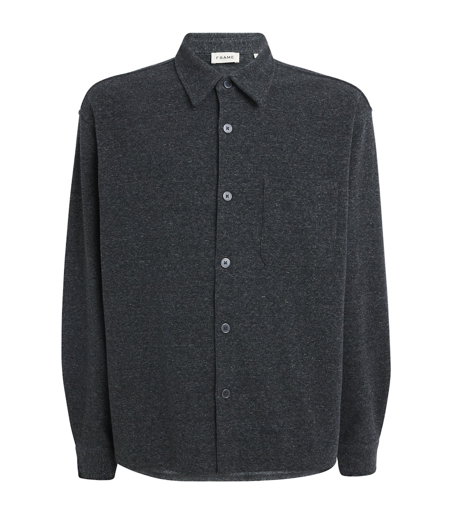 Wool Waffle-Knit Cardigan HGRY Image 1