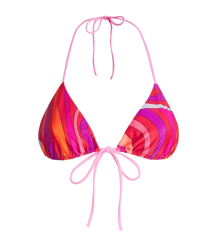 Marmo Print Triangle Bikini Top 044 CORALLO/FUXIA Image 1