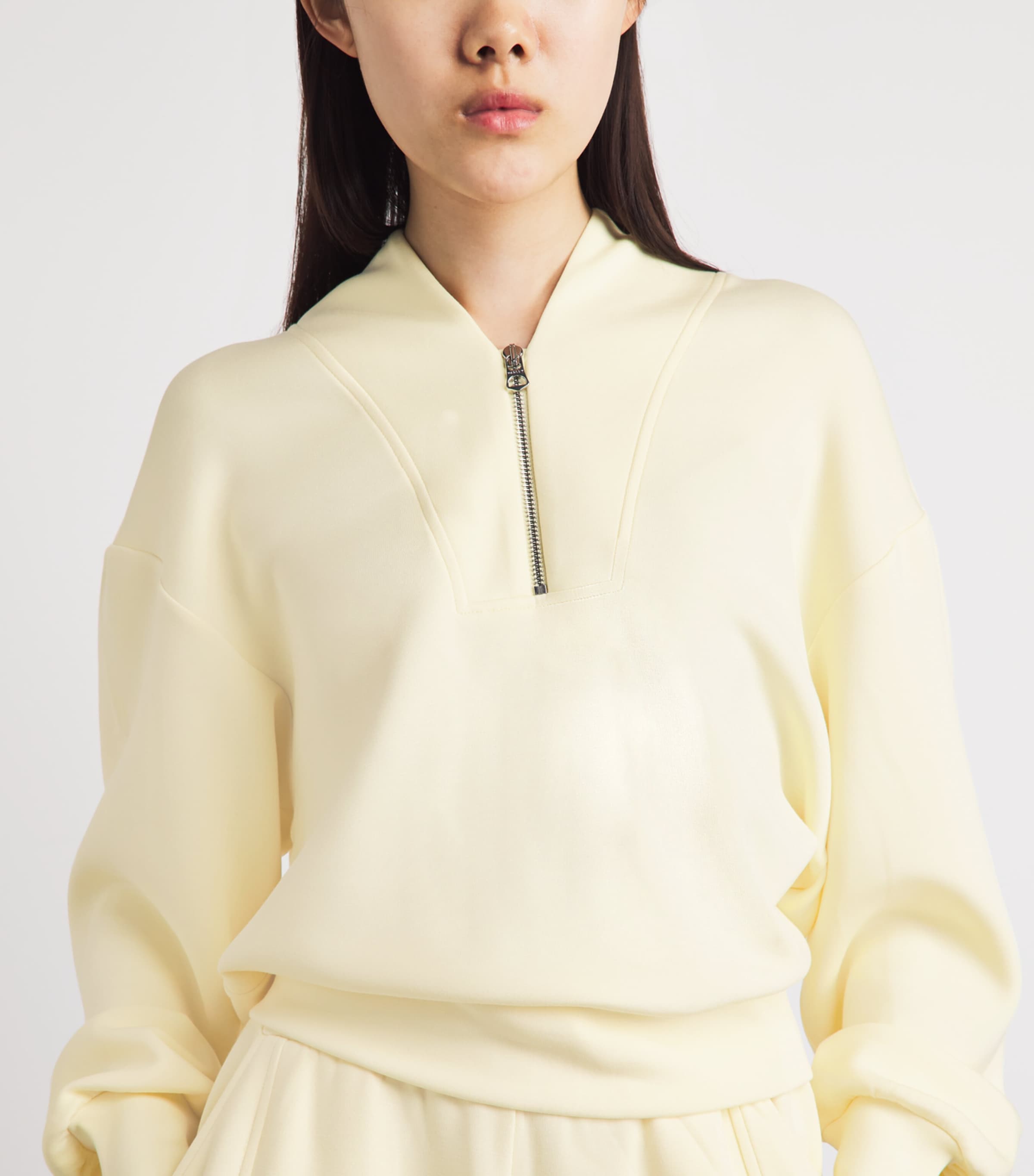 Varley Womens Davidson Quarter-Zip Sweatshirt Anise Flower Image 3