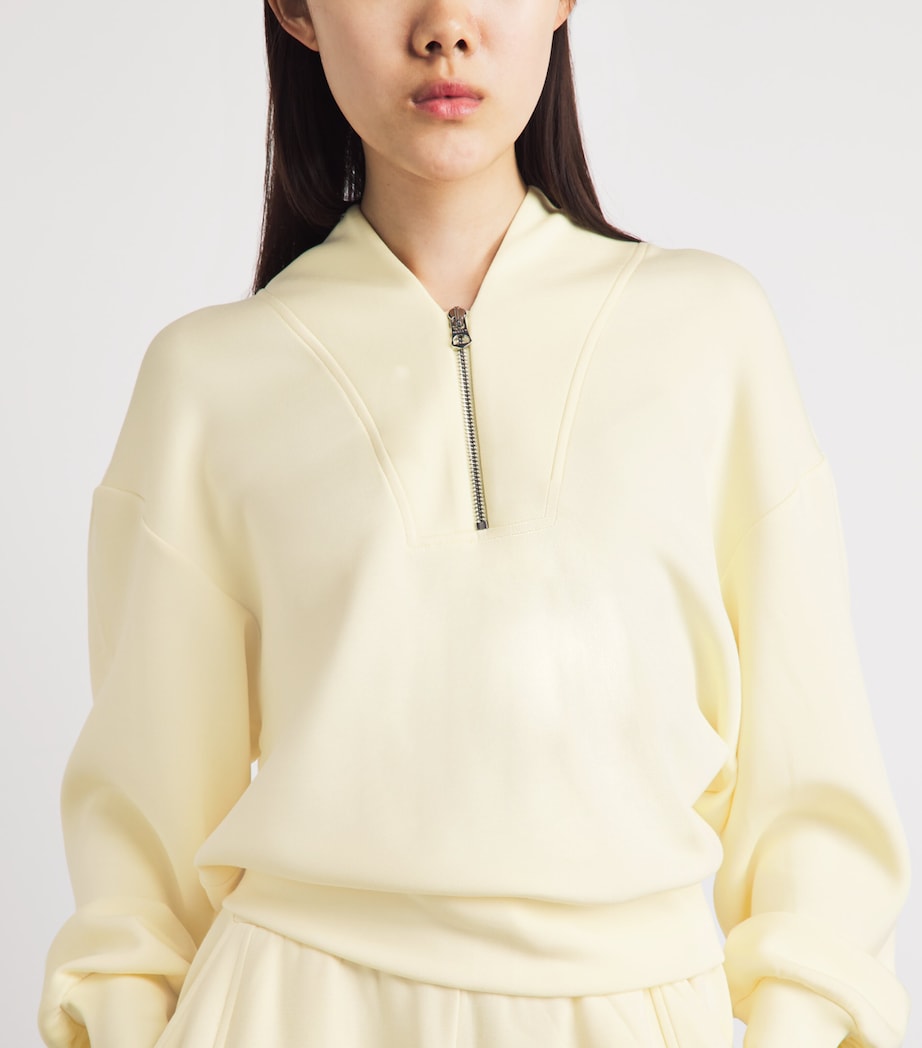 Varley Womens Davidson Quarter-Zip Sweatshirt Anise Flower Image 3
