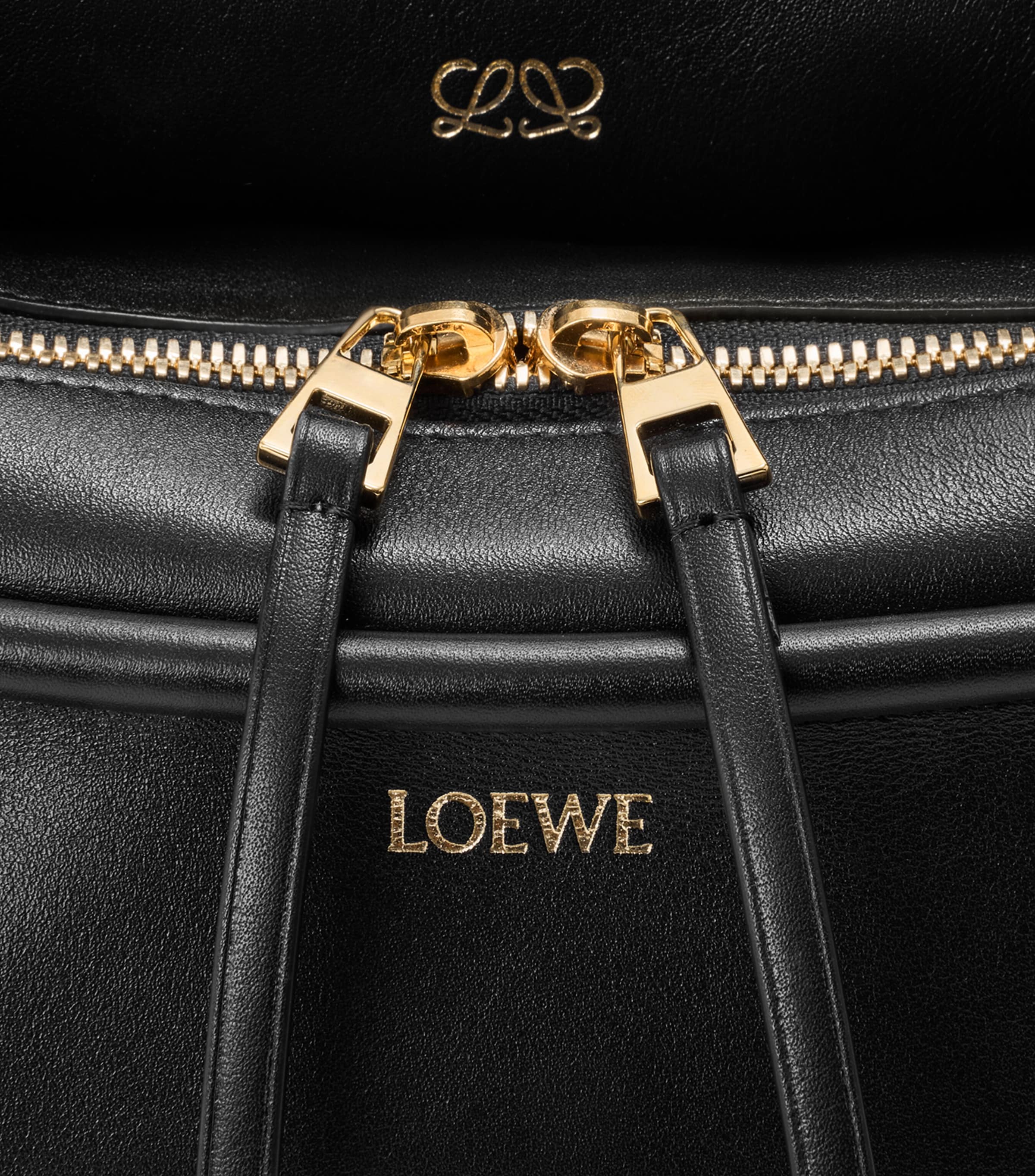 LOEWE Small Leather Whisker Shoulder Bag Black Image 9