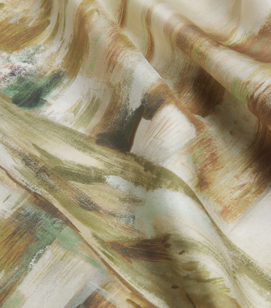 Silk Scarf CAMEL Image 5