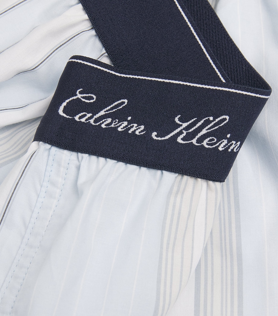 Calvin Klein Mens Cotton Poplin Stripe Pyjama Shorts Crest Stripe Ic Image 6