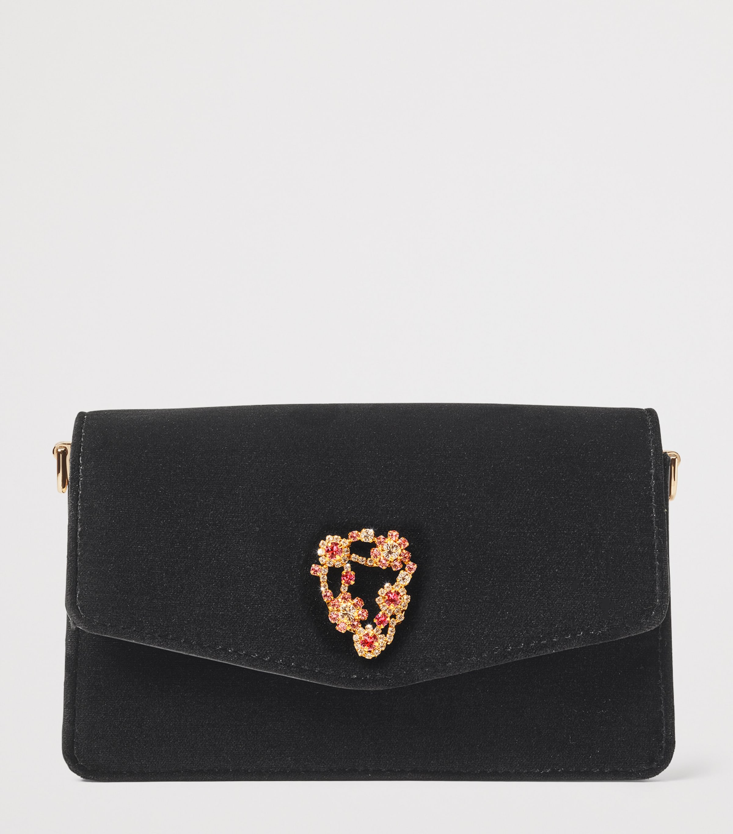 Velvet Eliza Clutch Bag BLACK Image 3