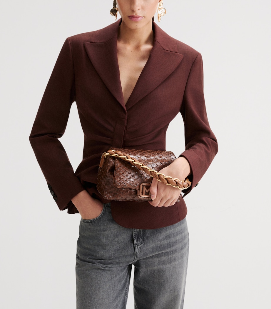 Marella Medium Le Muse Clutch Bag Caramel Image 2