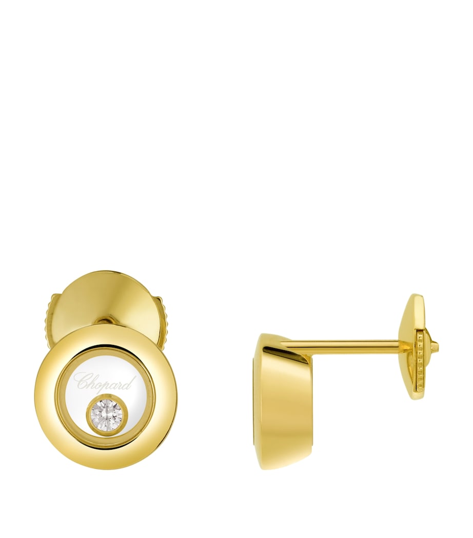 Yellow Gold and Diamond Happy Diamonds Icons Earrings 18K YELLOW GOLD Image 4