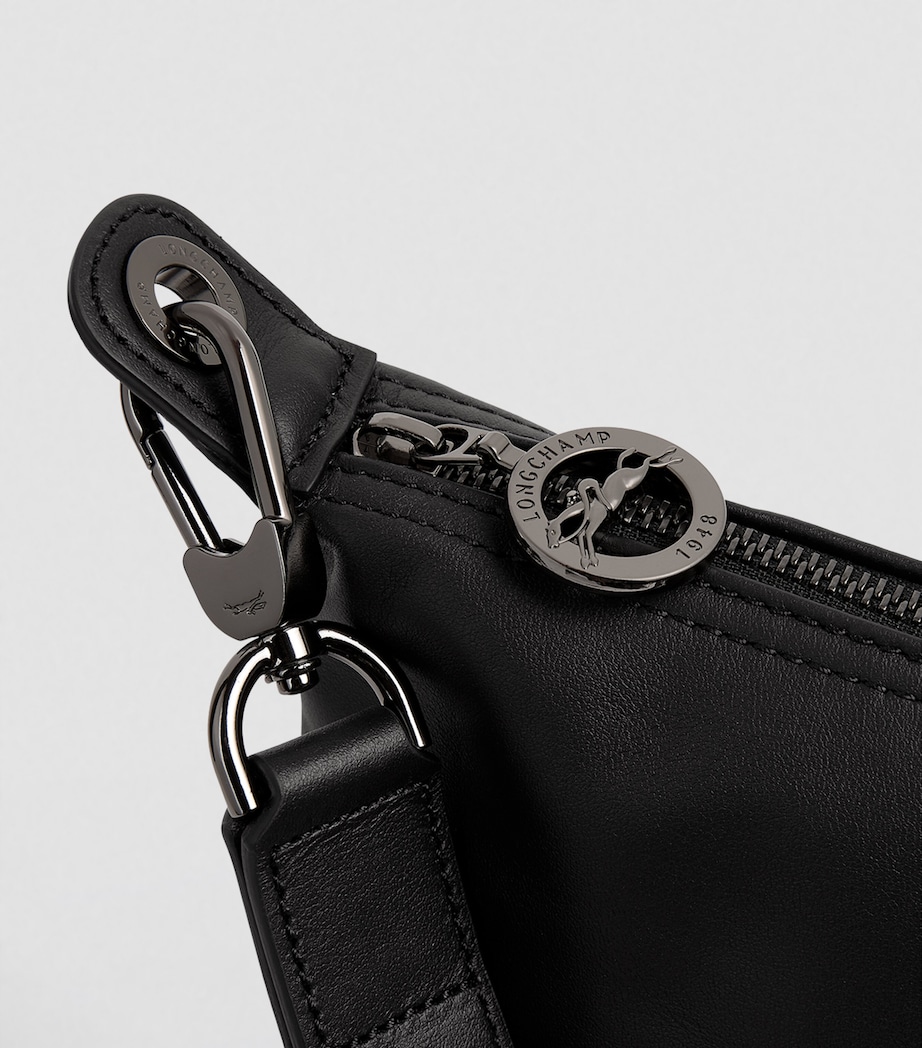 Medium Leather Le Pliage Xtra Hobo Bag 001 BLACK Image 6