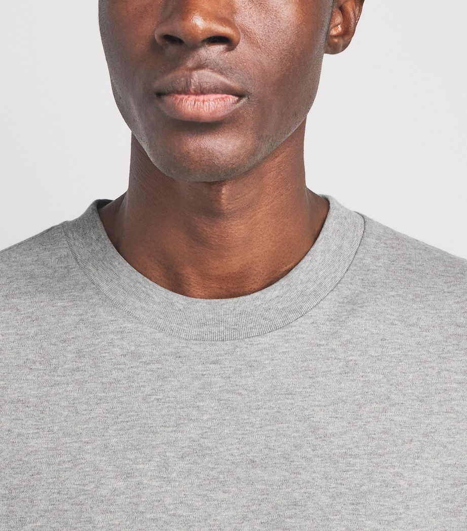 Vince Mens Cotton Peached Face Jersey T-Shirt H. Grey Image 3