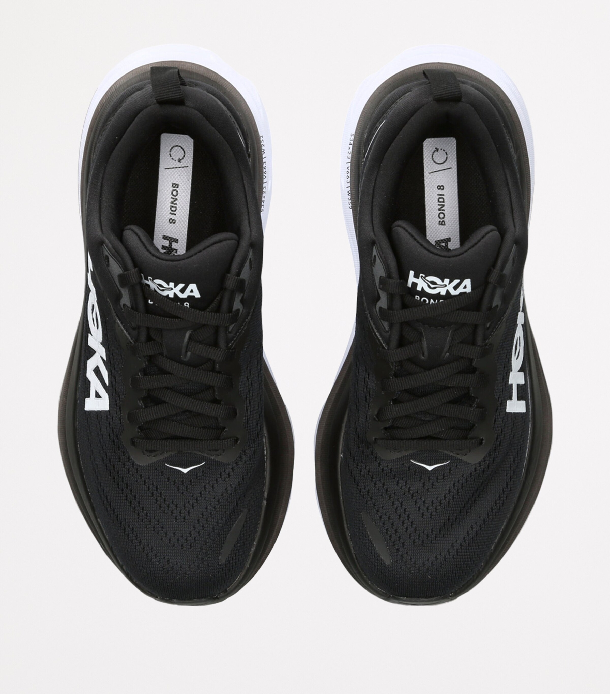 Bondi 8 Running Sneakers BLK/WHITE Image 4